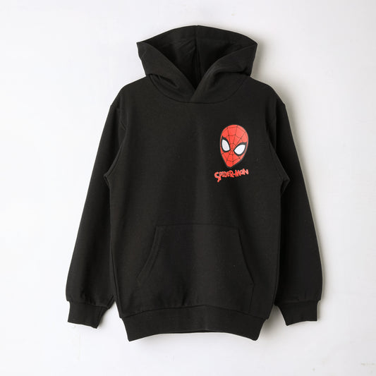 Polerón Cerrado Capucha Niño Spiderman Negro Marvel - Polerones Chile | The Brands Club cl