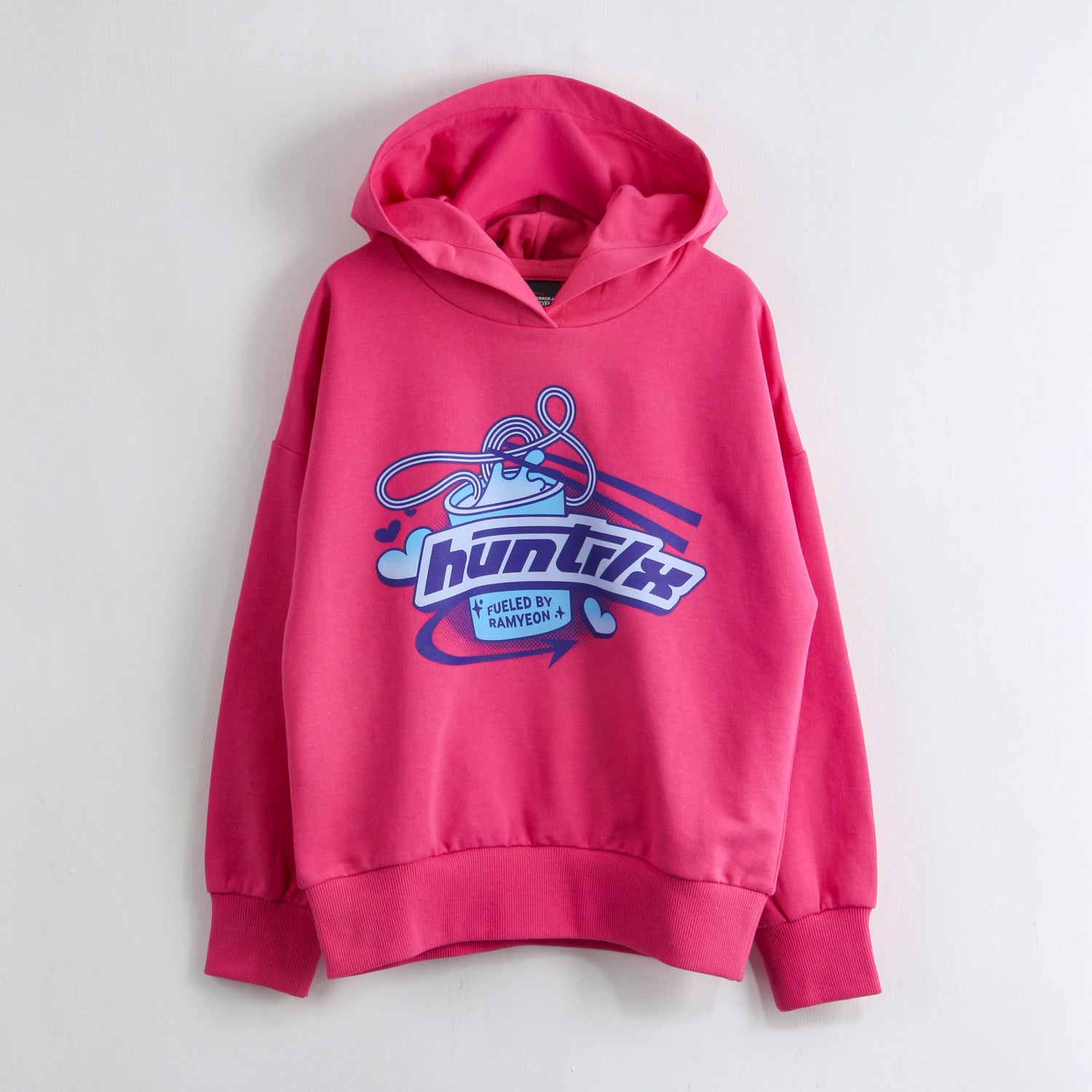 Polerón Cerrado Niña Huntrix Fucsia Kpop Demon Hunters