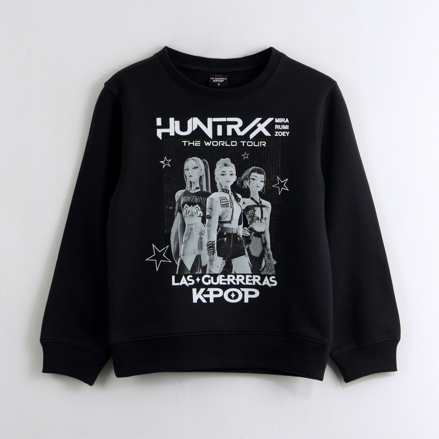 Polerón Cerrado Niña Huntr/x Negro Kpop Demon Hunters - Polerones Chile | The Brands Club cl