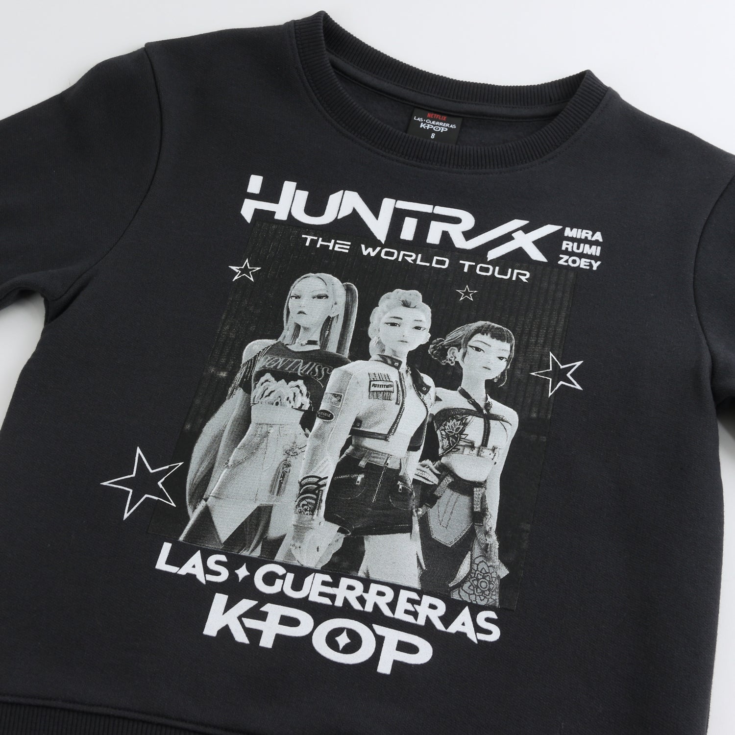 Polerón Cerrado Niña Huntr/x Negro Kpop Demon Hunters - Polerones Chile | The Brands Club cl