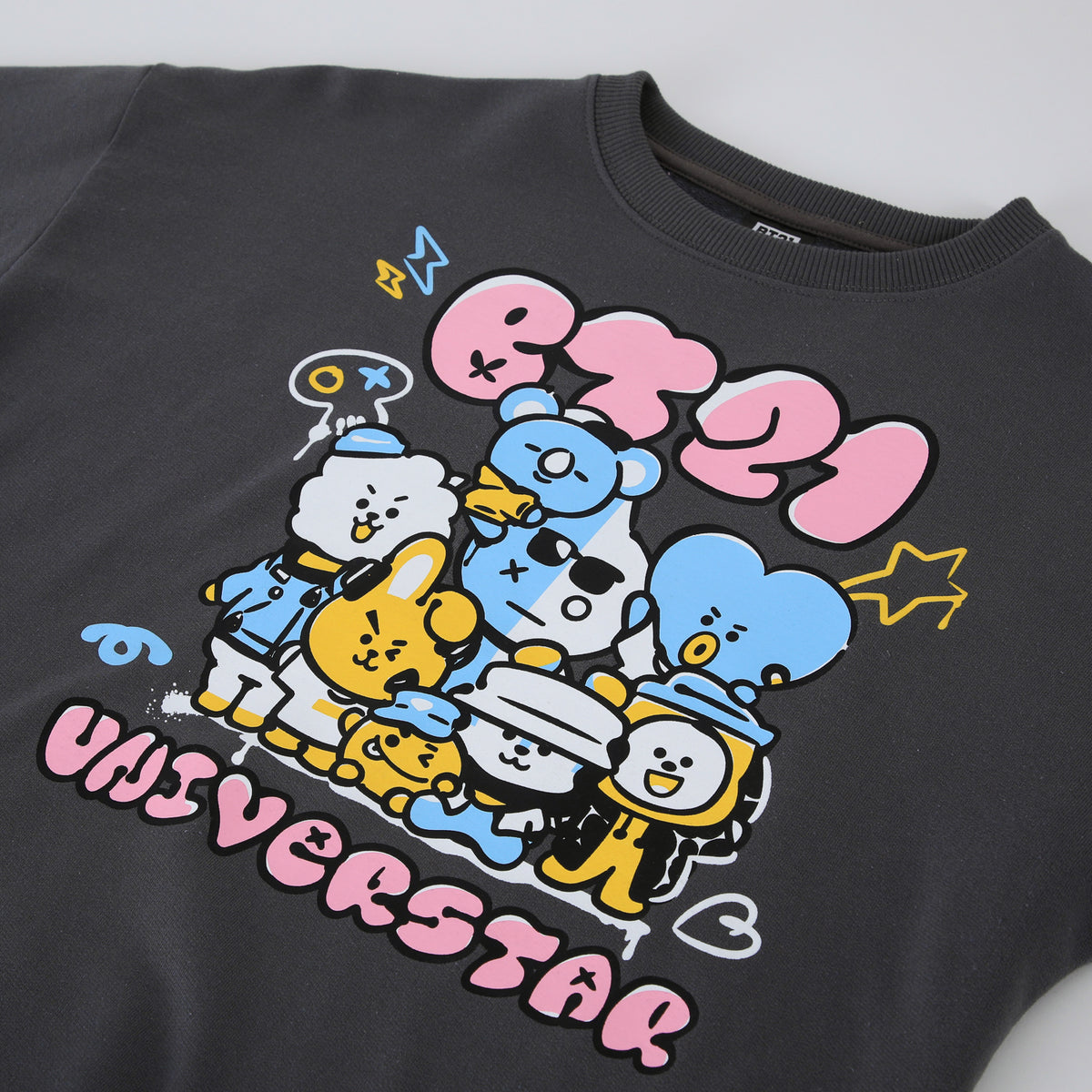 Polerón Niña Gris Universtar BT21