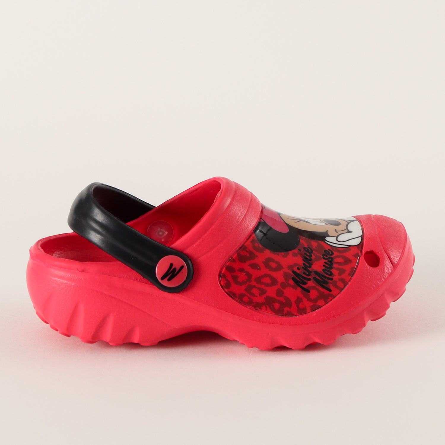 Zueco de Eva Niña Animal Print Minnie Rojo Disney