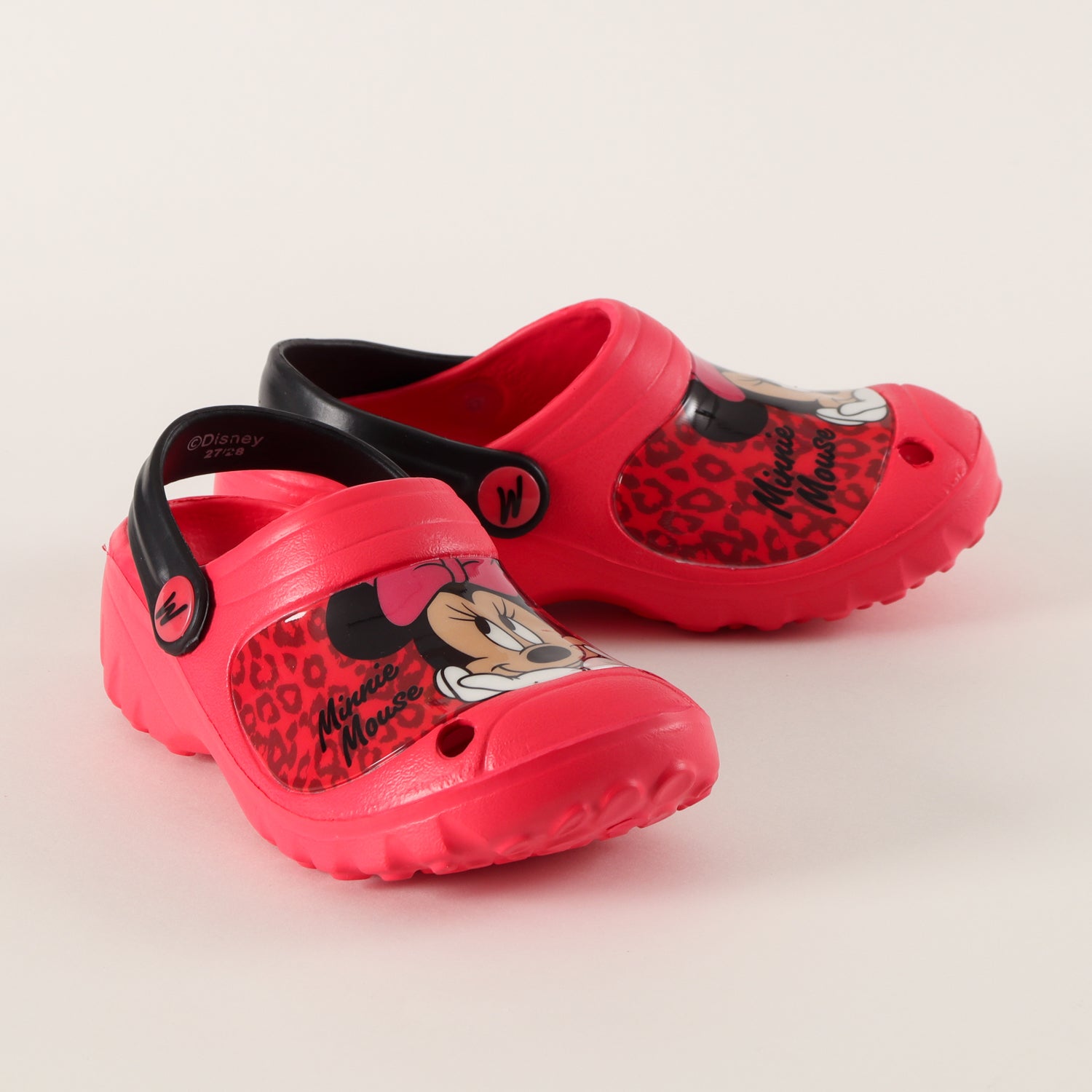 Zueco de Eva Niña Animal Print Minnie Rojo Disney