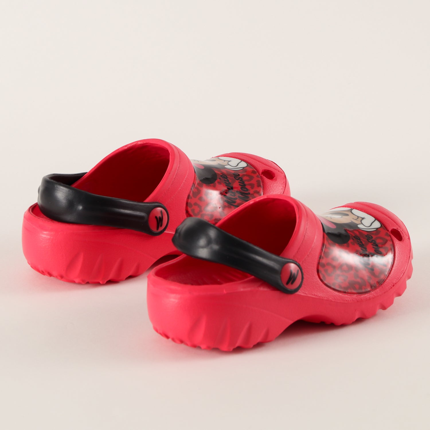 Zueco de Eva Niña Animal Print Minnie Rojo Disney