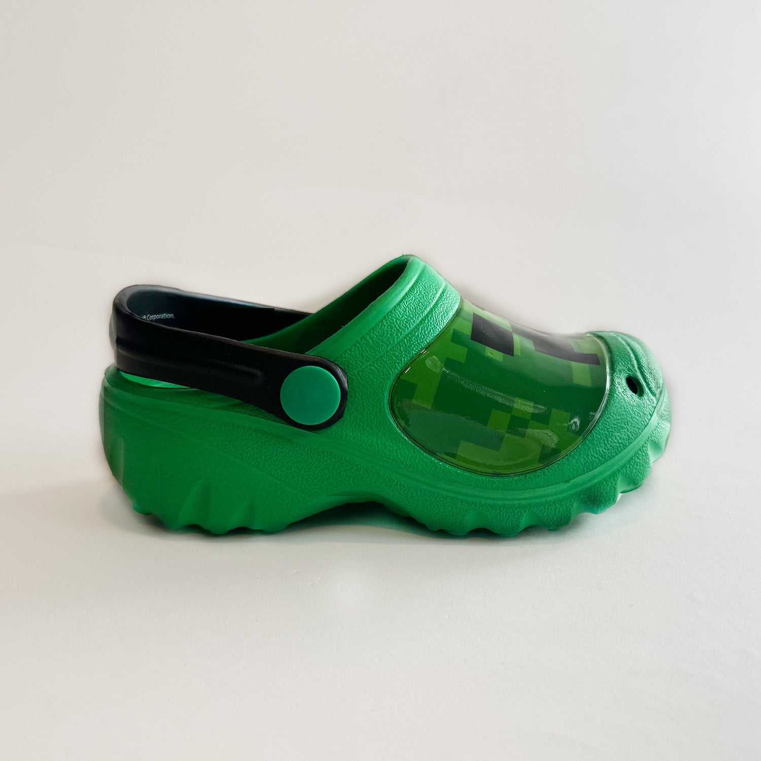 Zueco de Eva Niño Creepers Pixeles Verde Minecraft