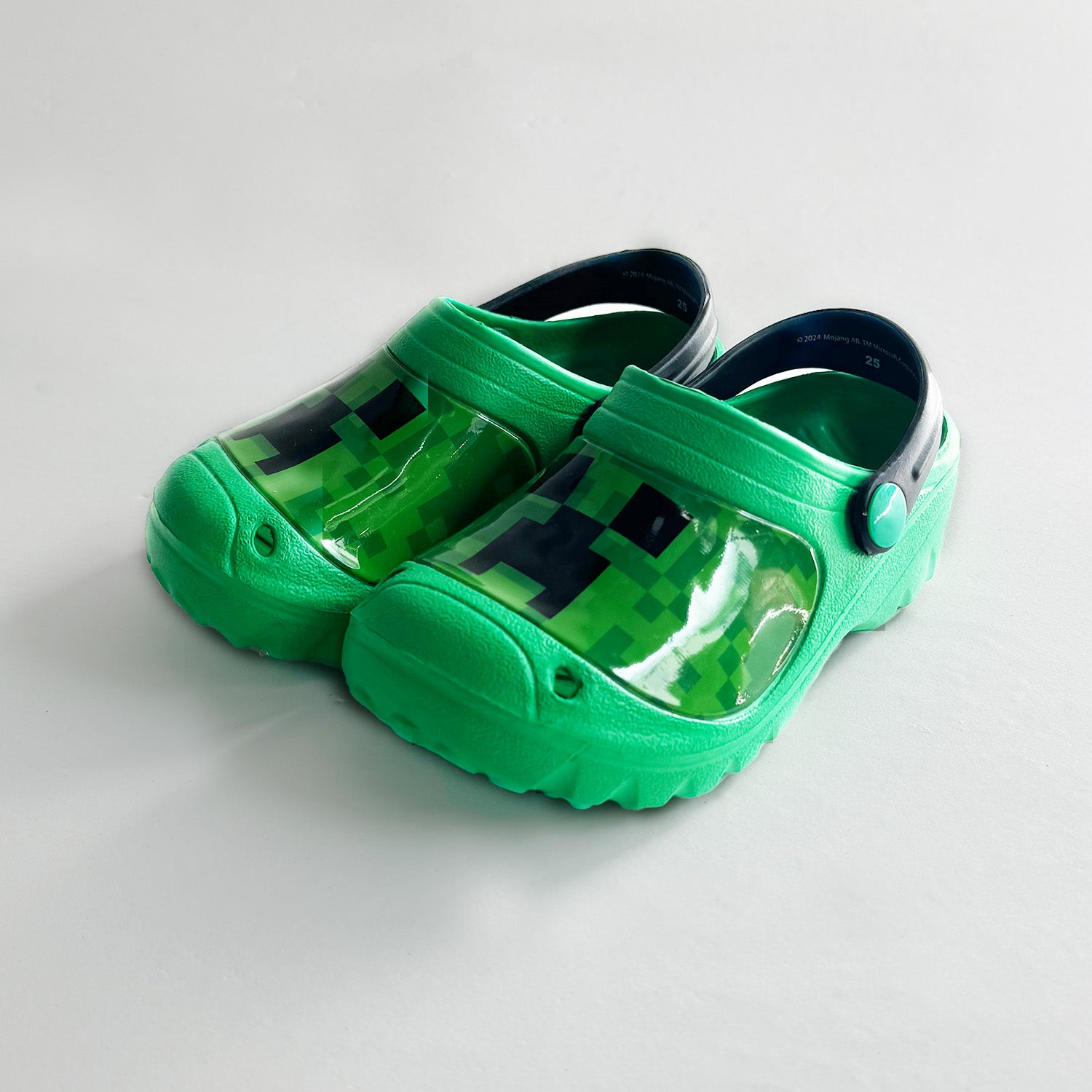 Zueco de Eva Niño Creepers Pixeles Verde Minecraft