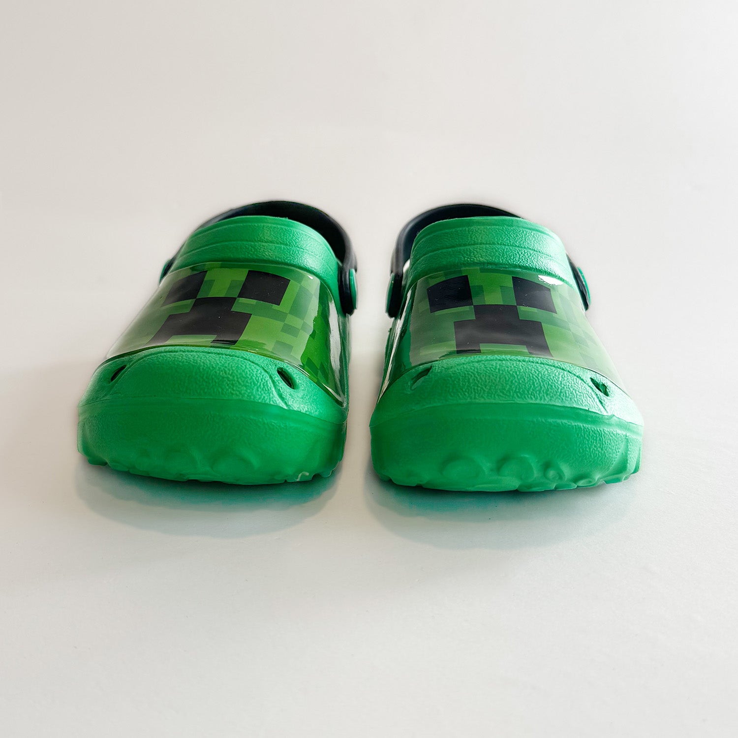 Zueco de Eva Niño Creepers Pixeles Verde Minecraft