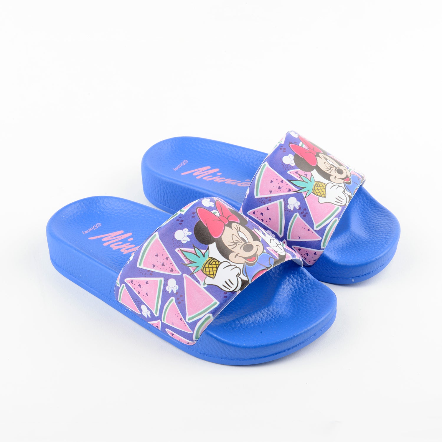 Sandalia Slide Niña Guiño Minnie Azul Disney