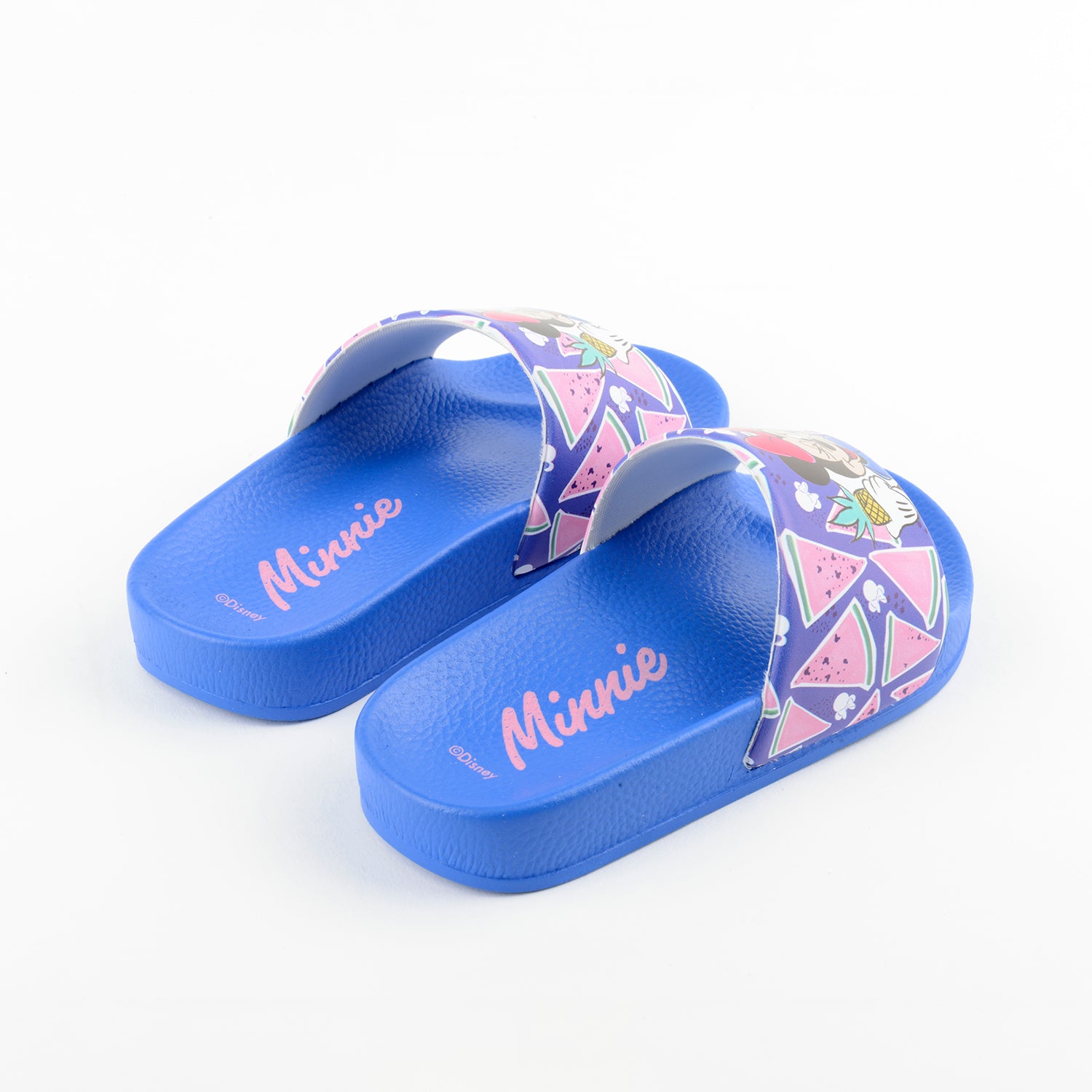 Sandalia Slide Niña Guiño Minnie Azul Disney