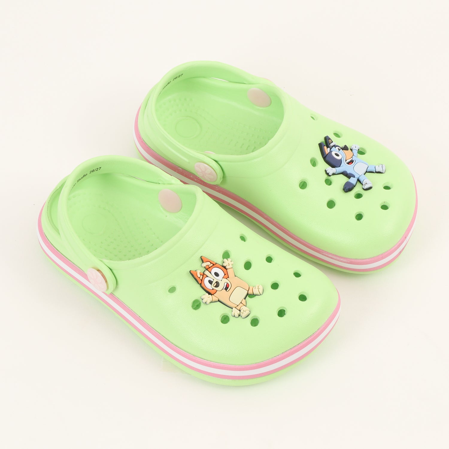 Zueco Niña Verde Amigos Bluey