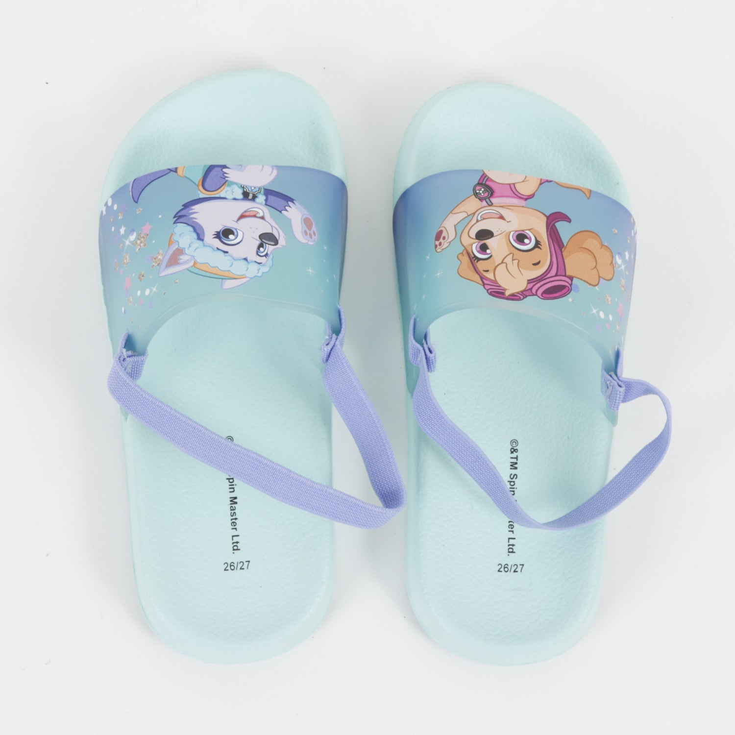 Sandalia Slide Niña Celeste Skye & Everest Paw Patrol