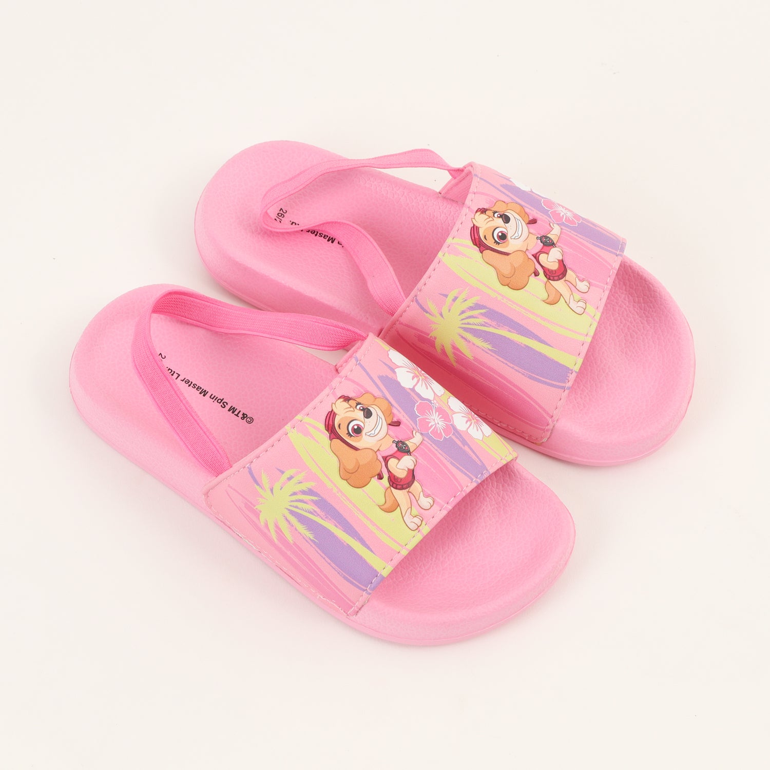 Sandalia Slide Niña Rosado Skye Flores Paw Patrol