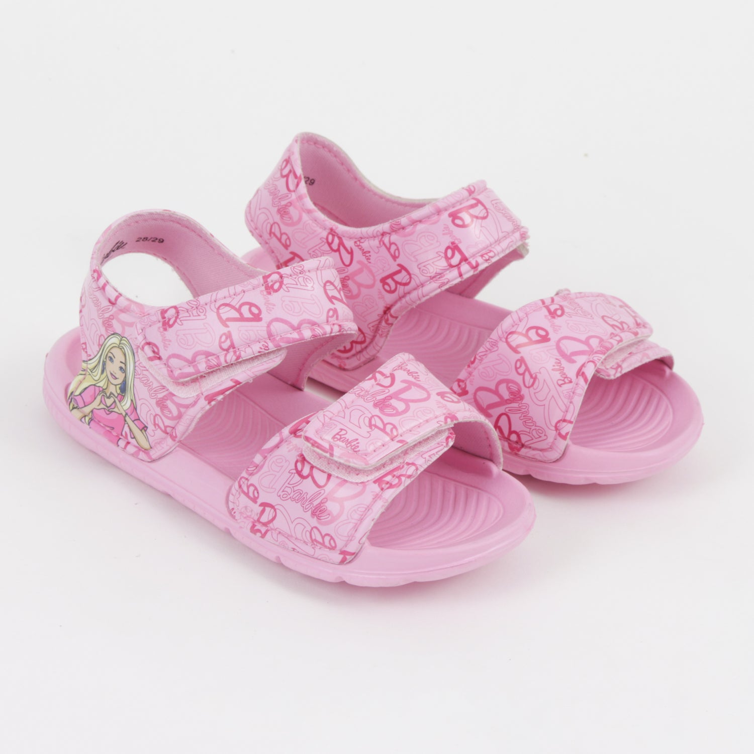 Sandalia Niña Rosa Full Print Logo Barbie