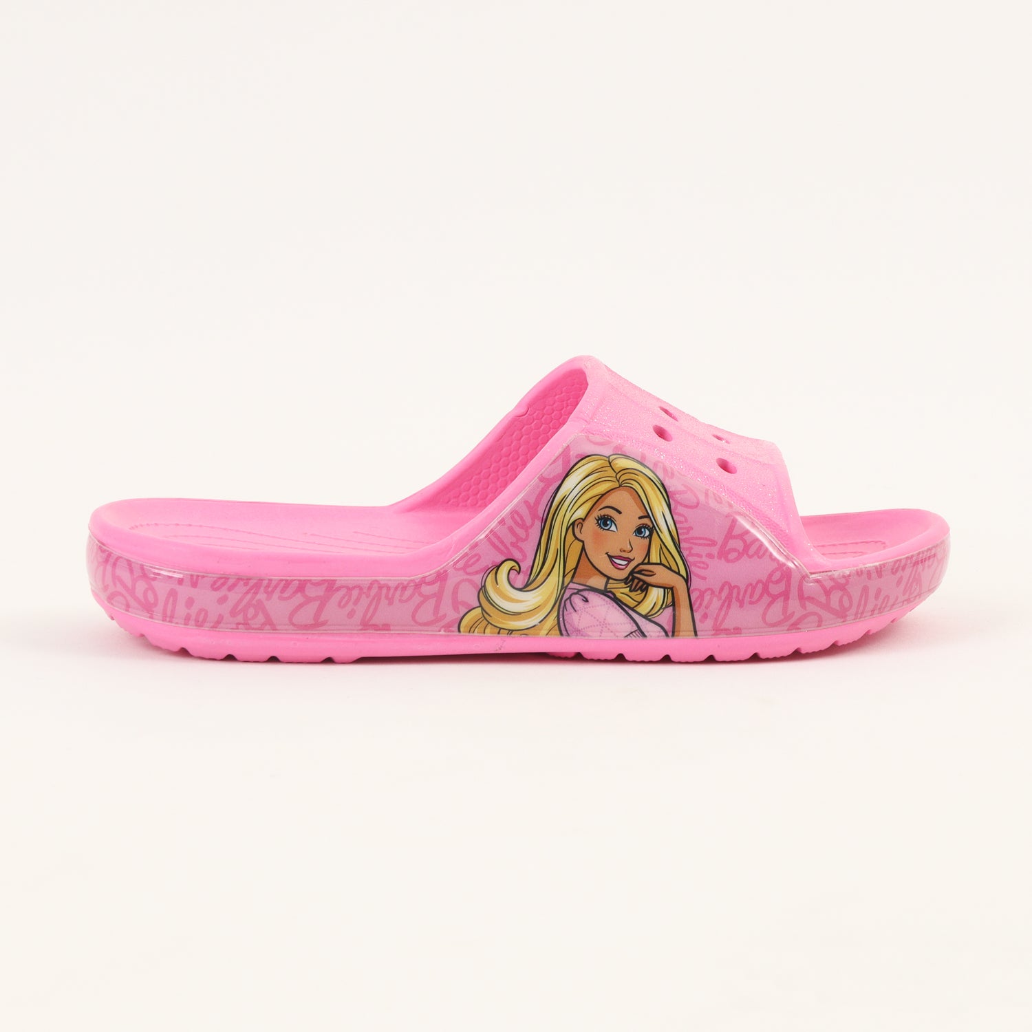 Sandalia Slide Niña Rosa Personaje Barbie