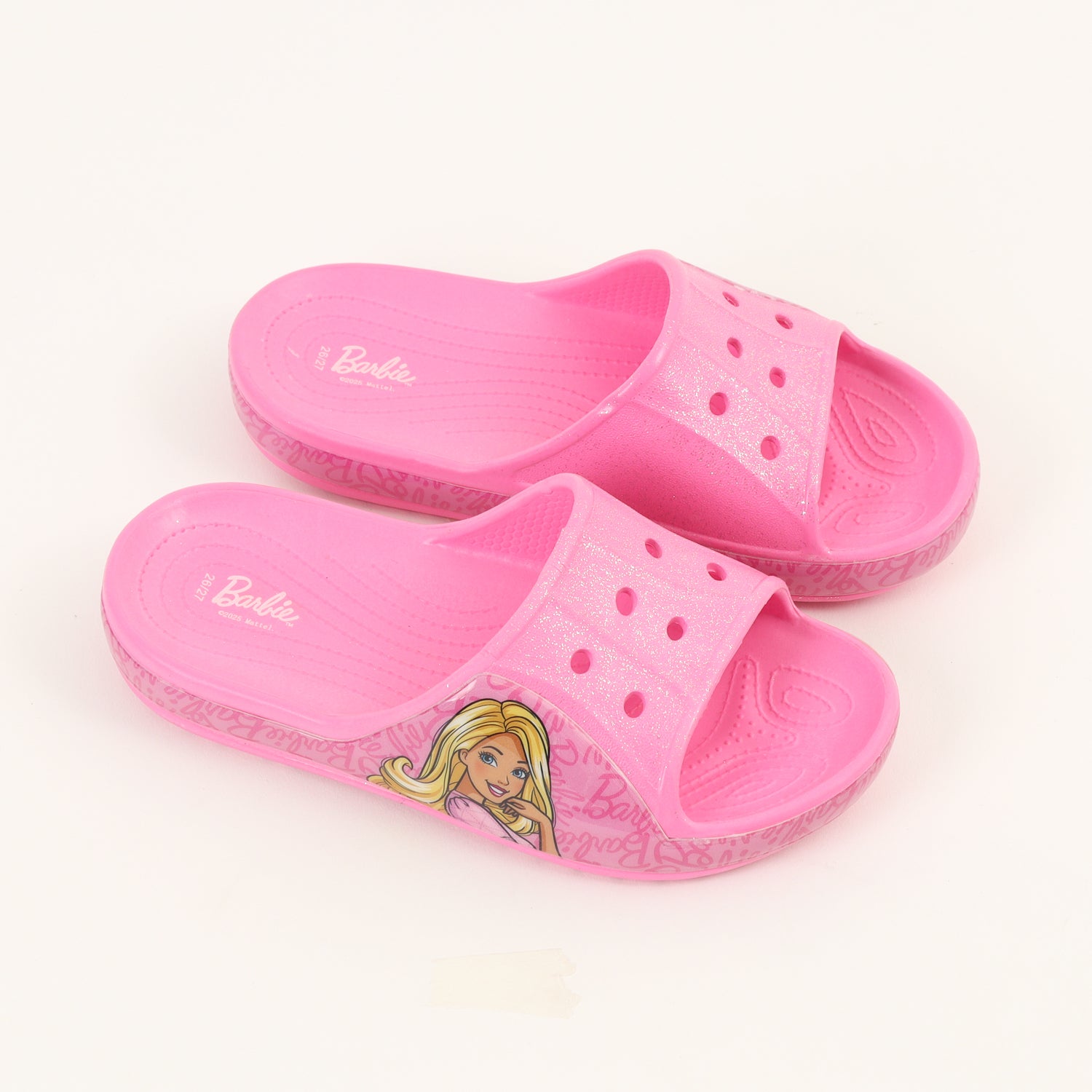 Sandalia Slide Niña Rosa Personaje Barbie