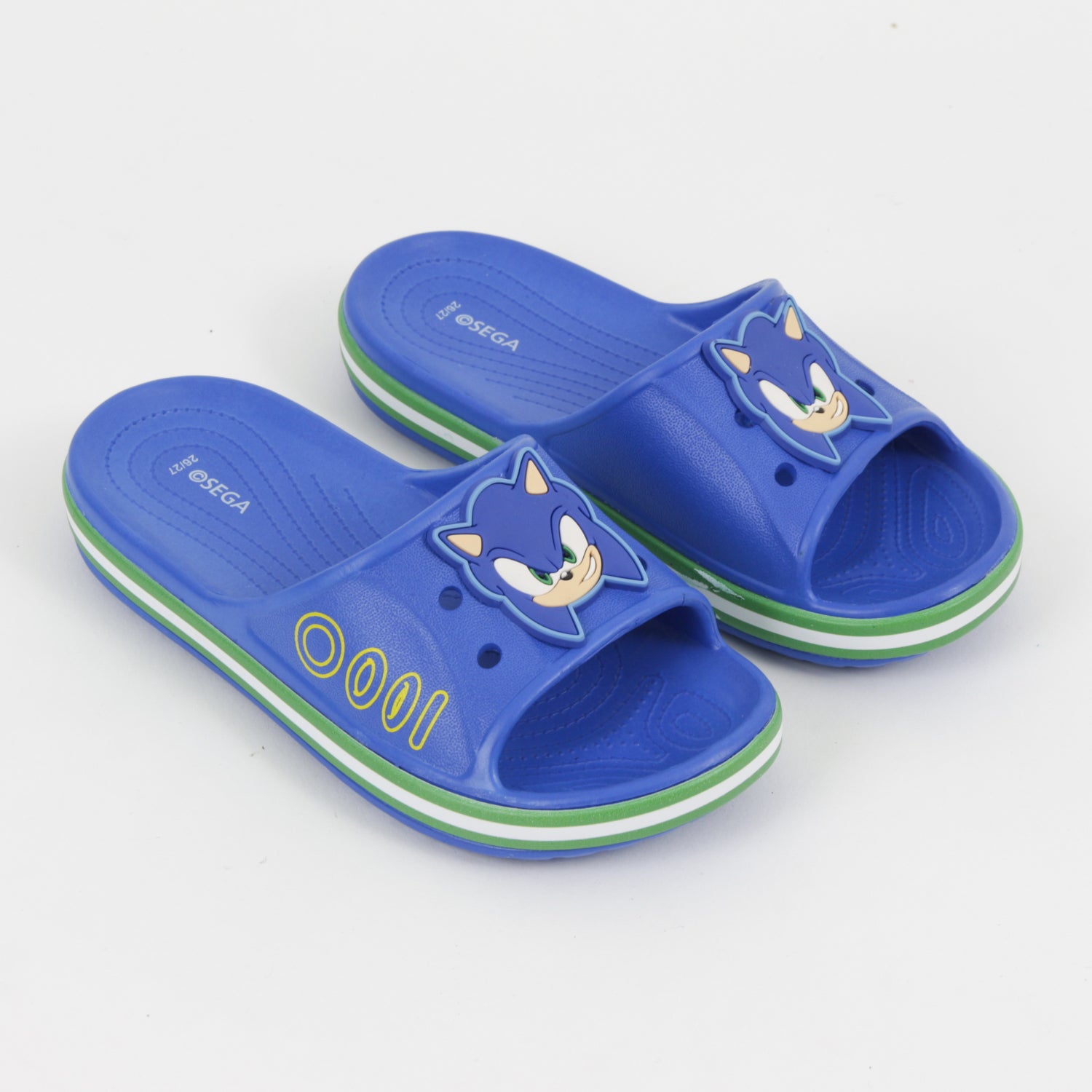 Sandalia Slide Niño Azul Rings Sonic