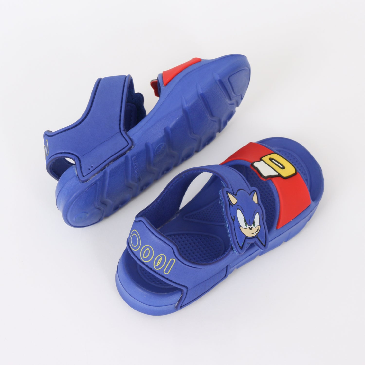Sandalia Niño Azul Carita Sonic - Sandalias Chile | The Brands Club cl