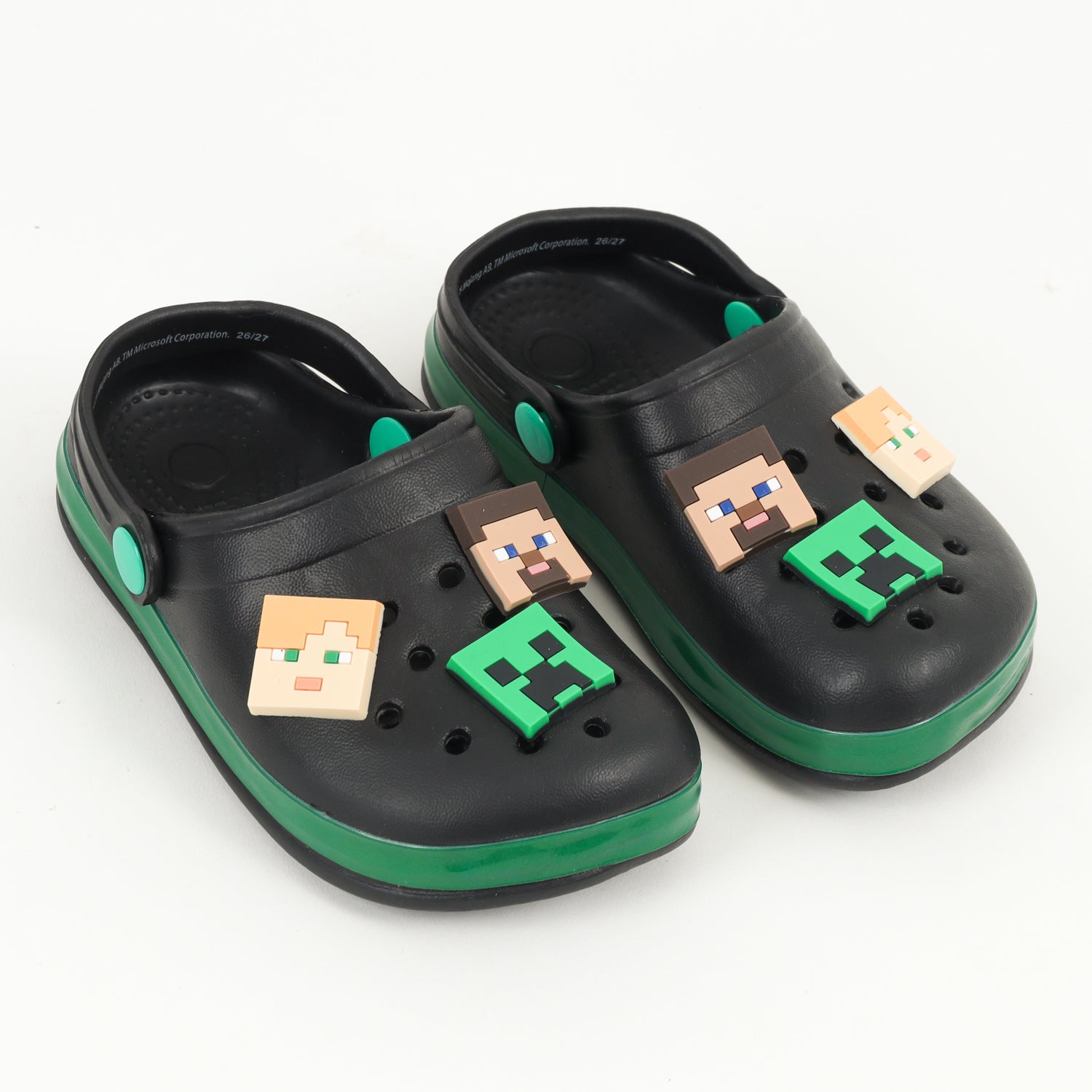 Zueco De Eva Niño Negro Pins Personajes Minecraft