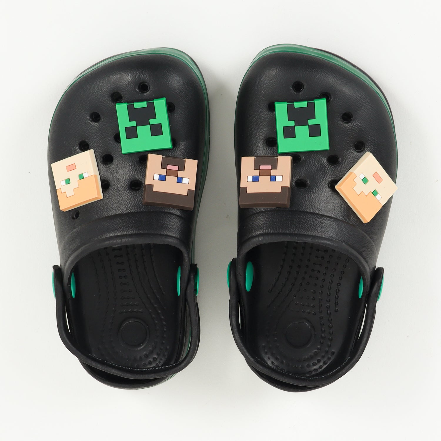 Zueco De Eva Niño Negro Pins Personajes Minecraft