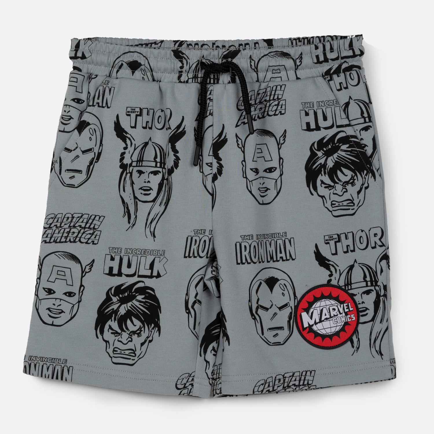 Short Niño Full Print Avengers Gris Marvel
