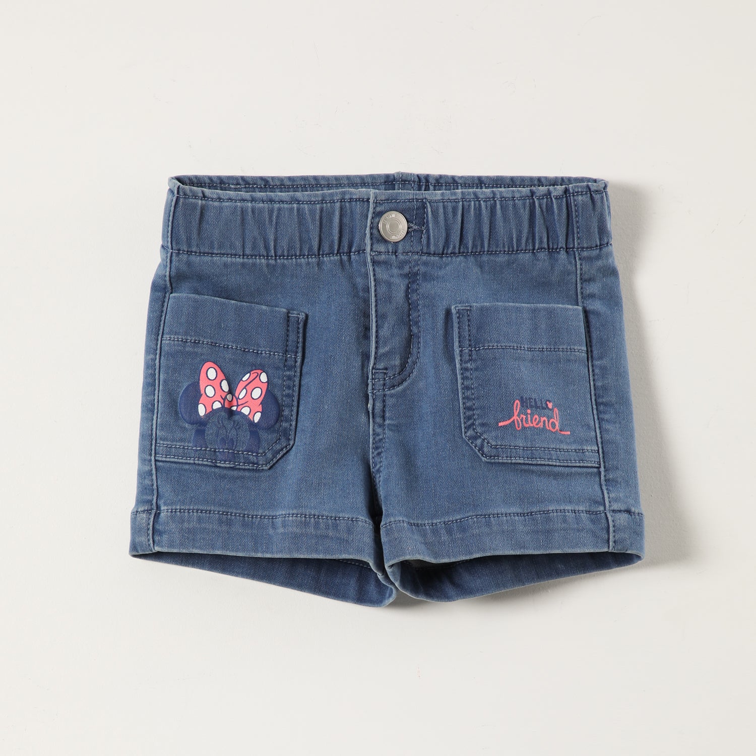 Short Niña Bolsillo Minnie Denim Disney
