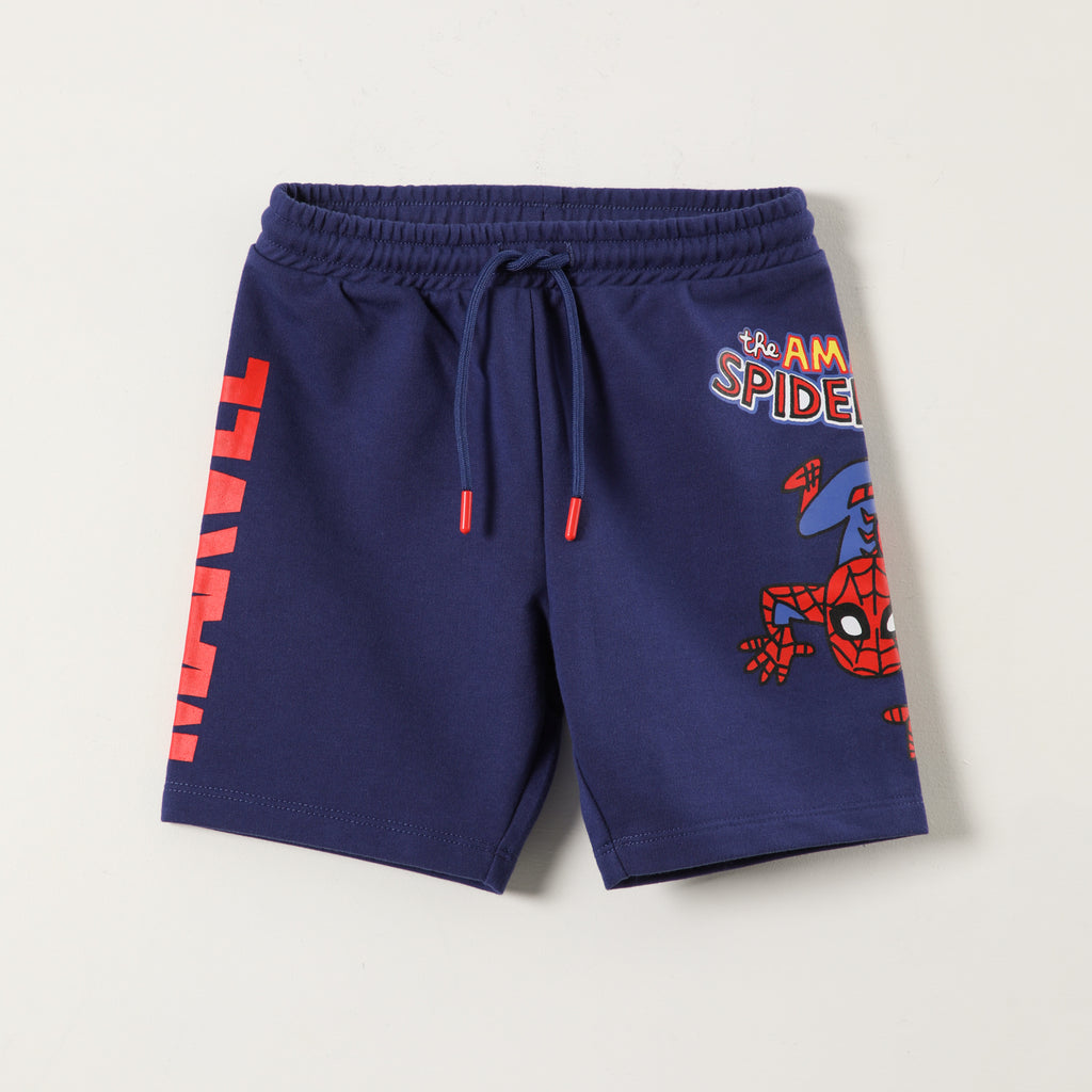 Short Niño Spiderman Azul Marvel