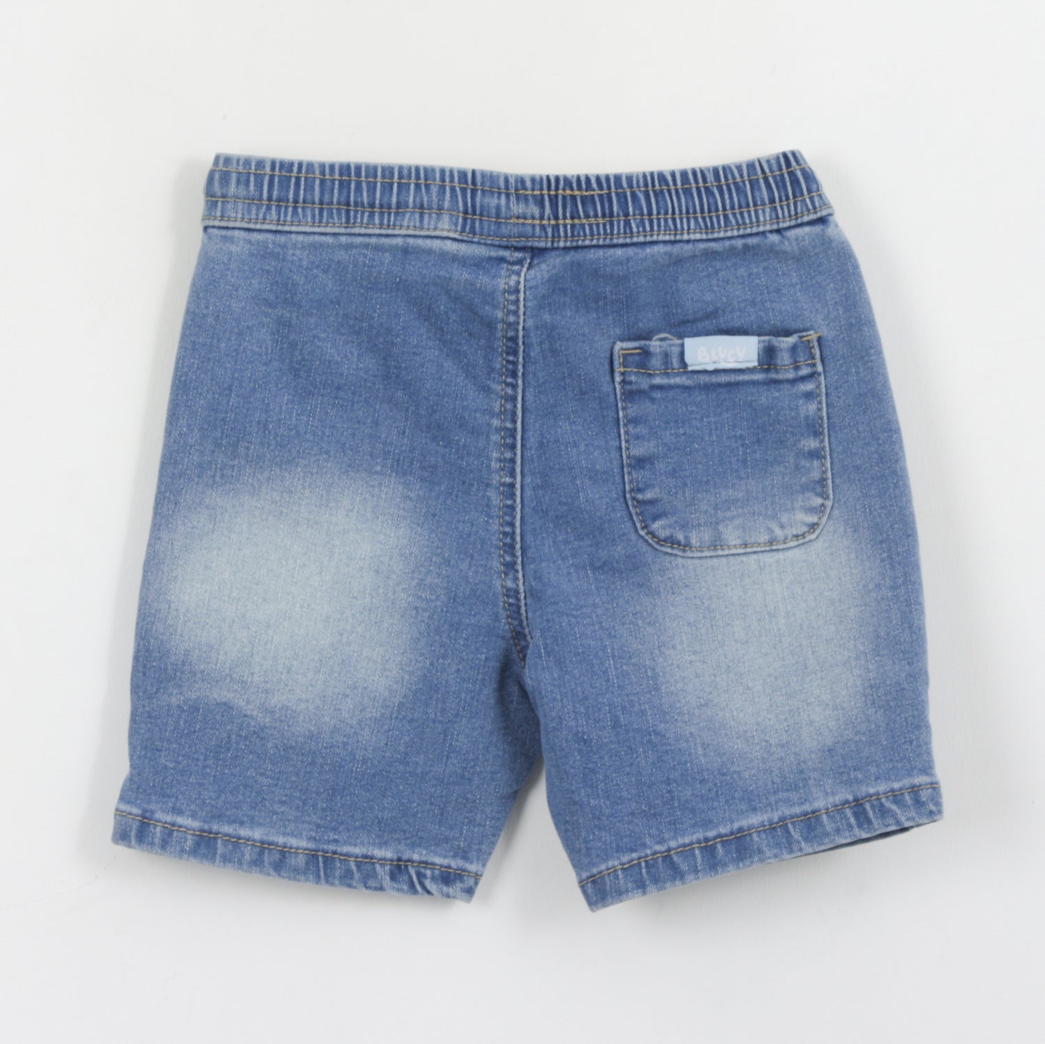 Short Niño Cordón Denim Logo Bluey