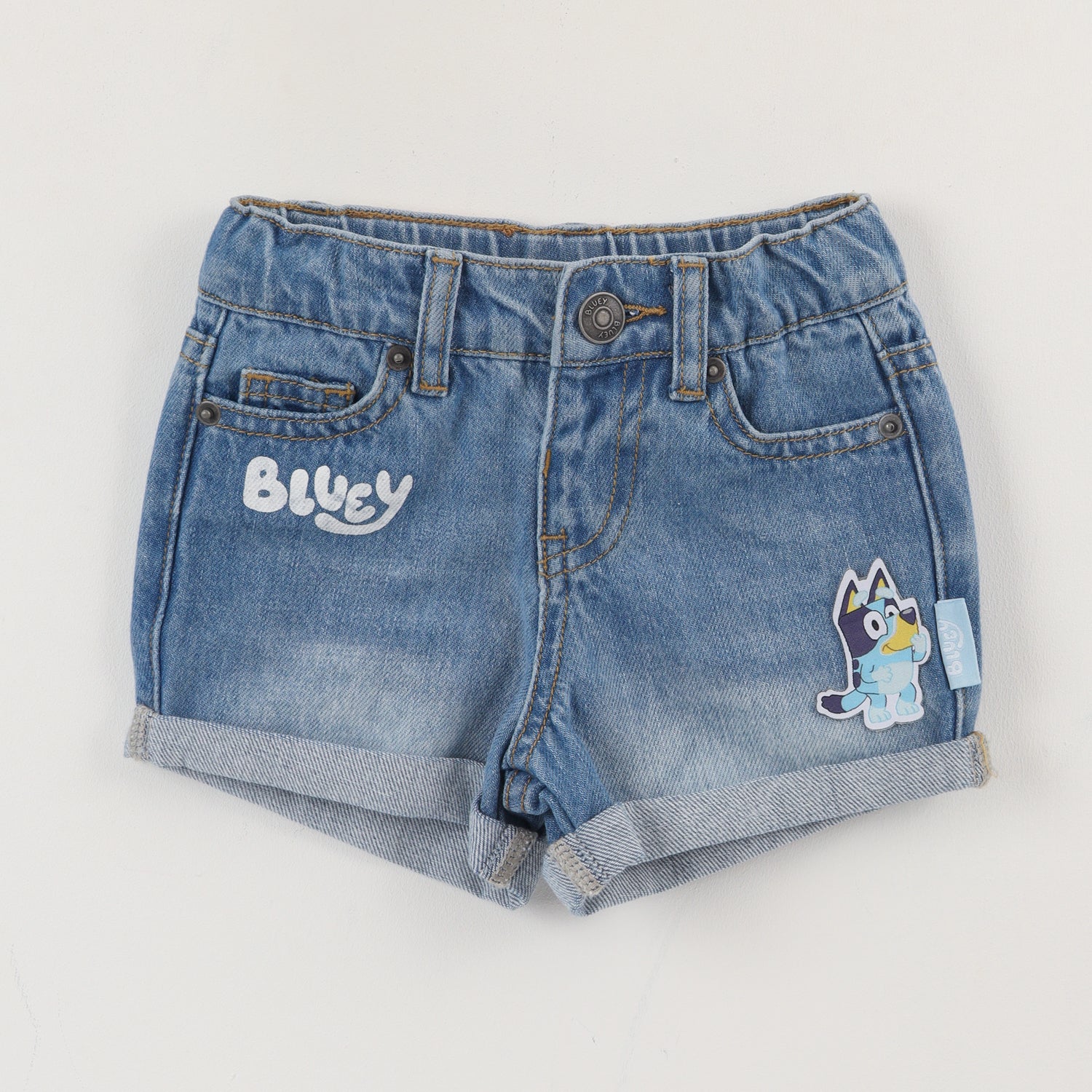 Short Niña Azul Jeans Bluey