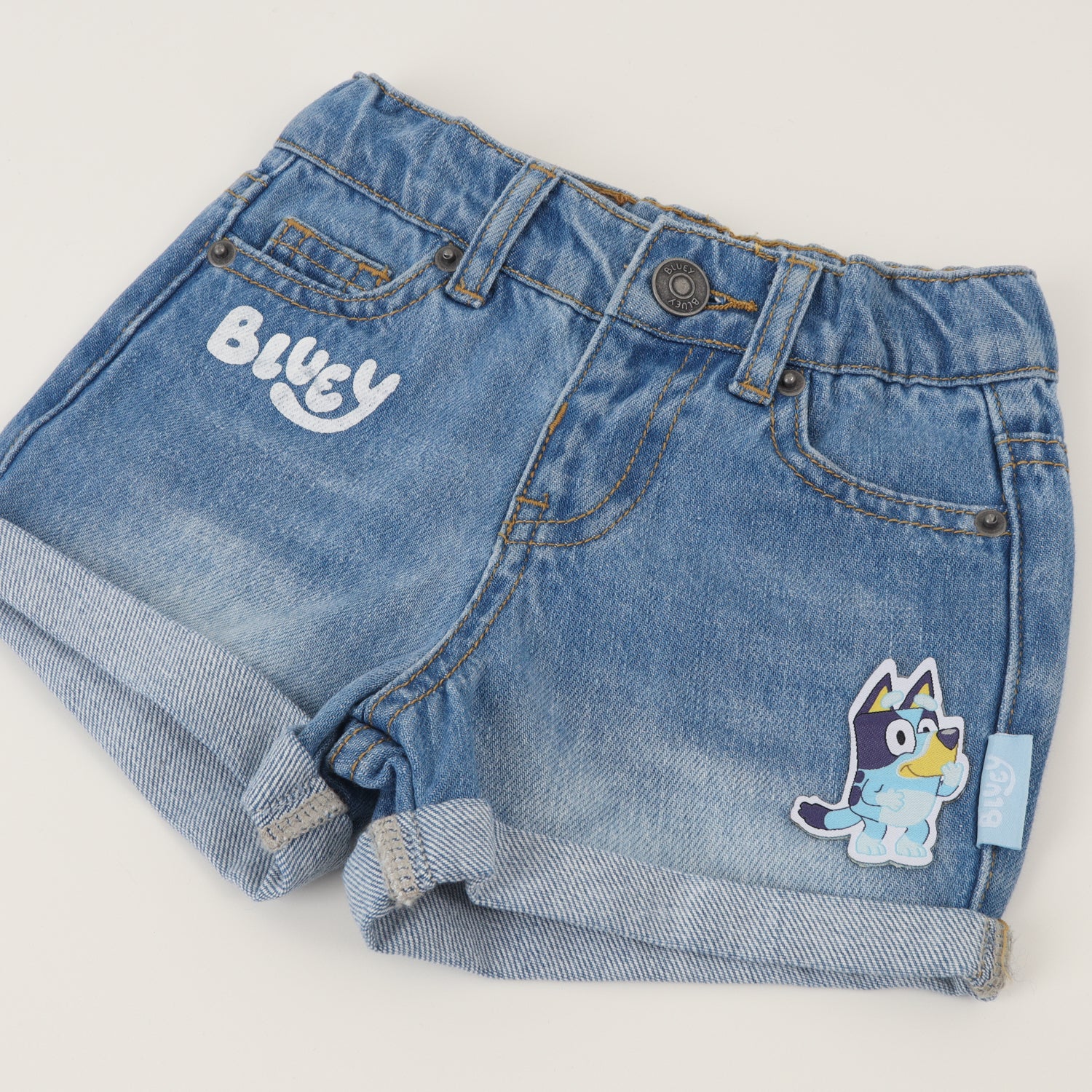 Short Niña Azul Jeans Bluey