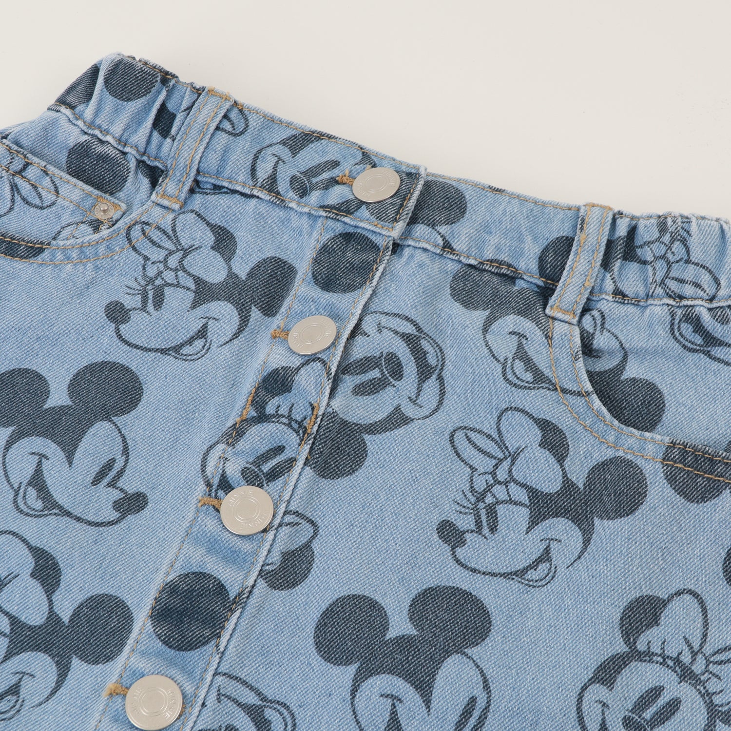 Short Niña Azul Mezclilla Minnie Disney