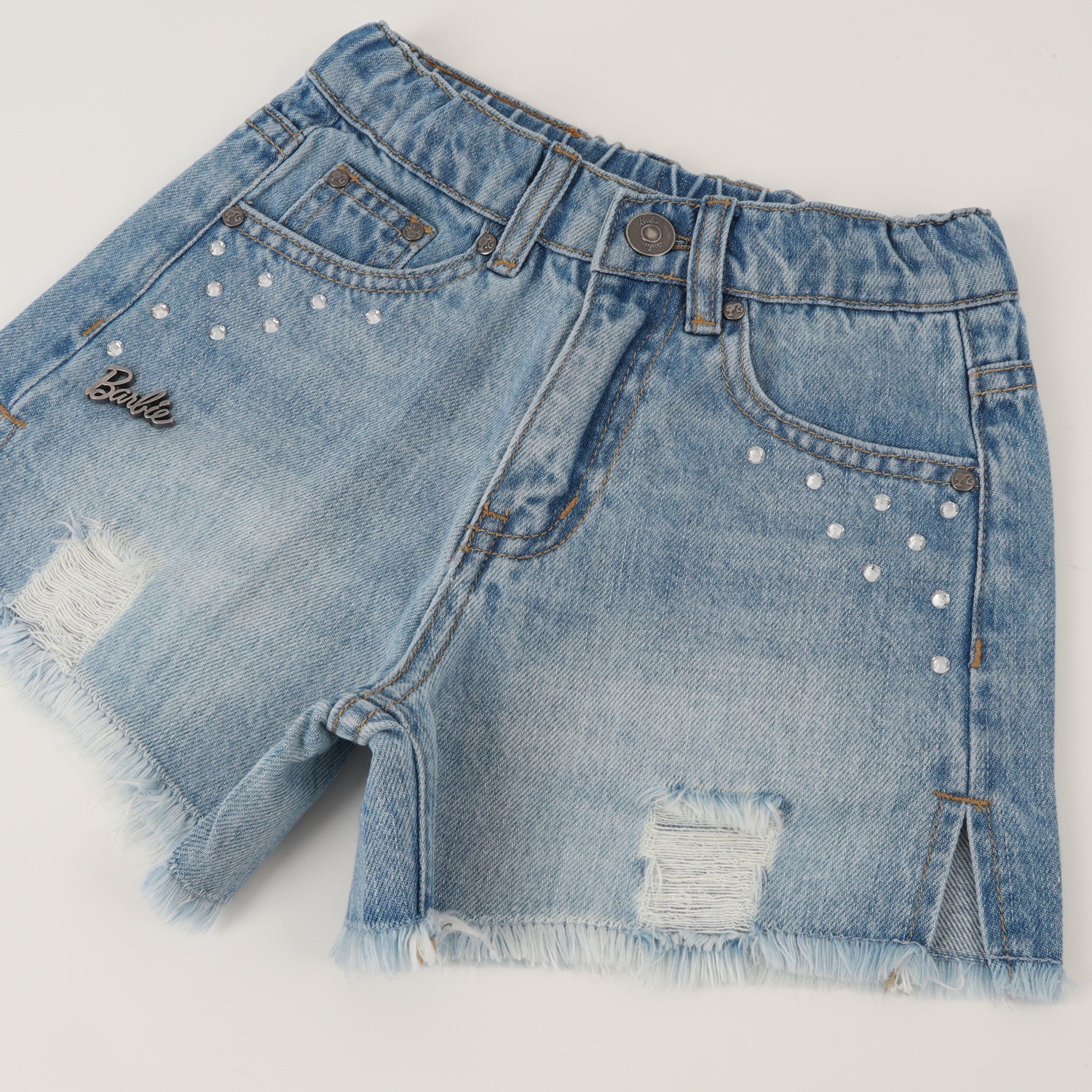 Short Niña Azul Mezclilla Barbie