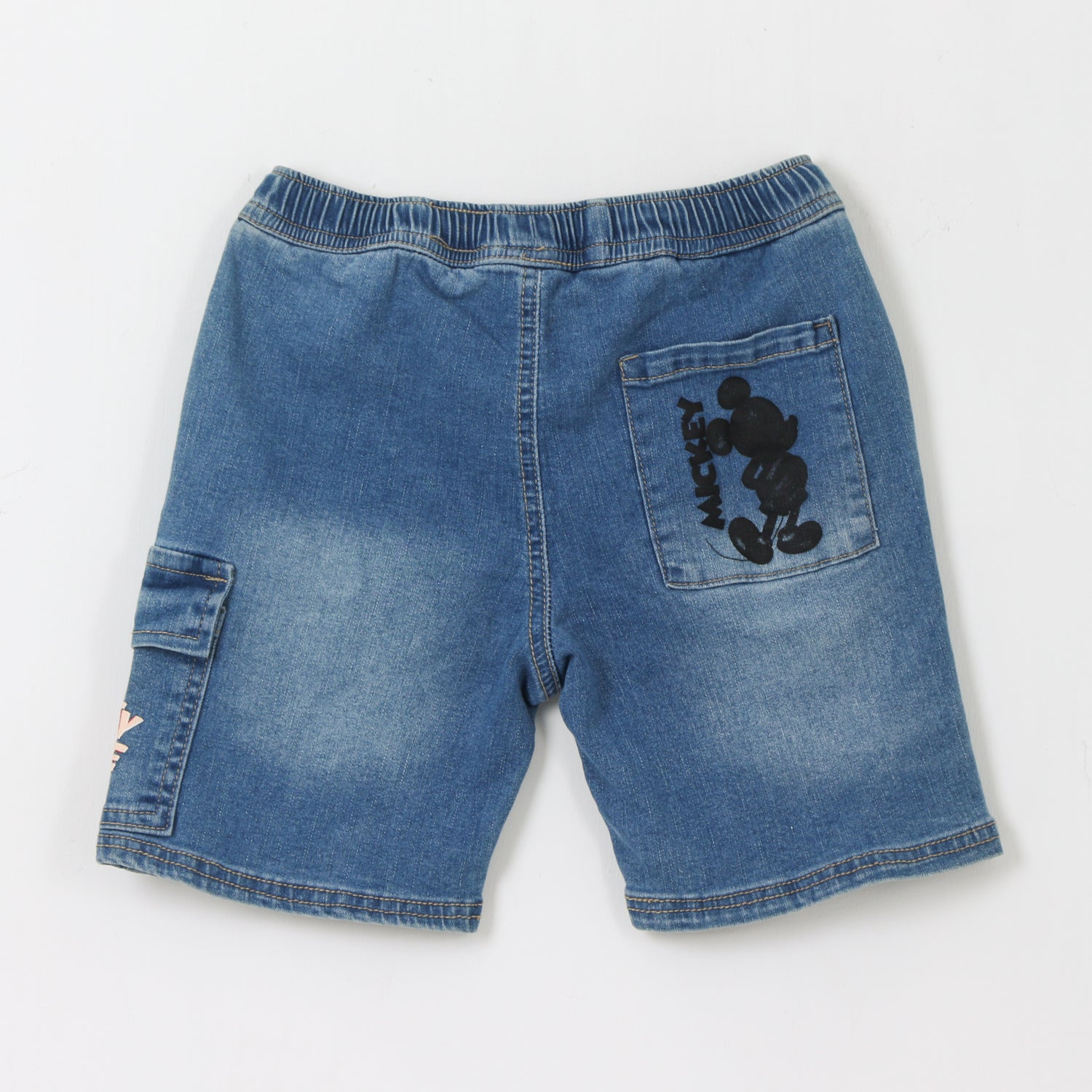 Short Niño Azul Mezclilla Mickey Disney