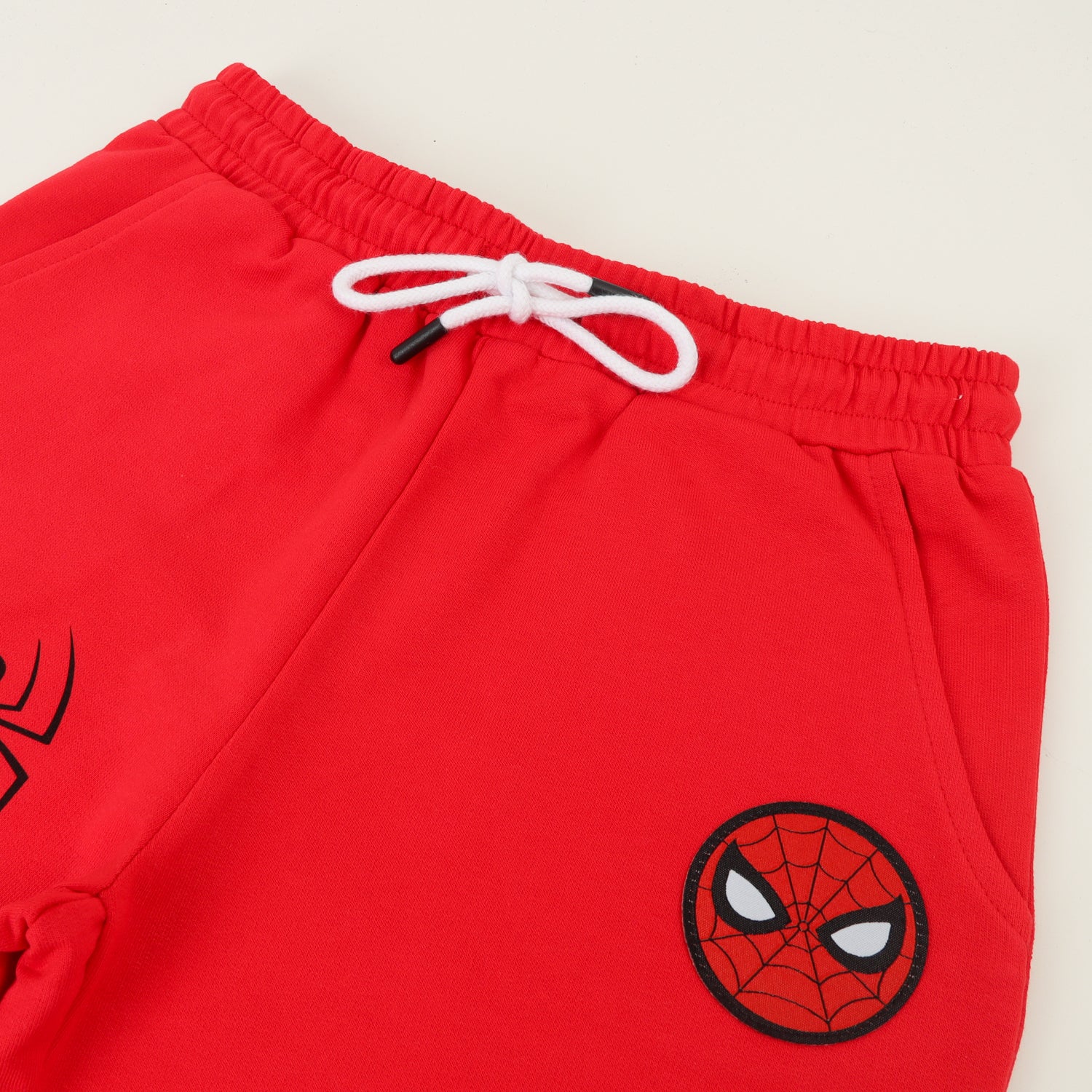 Short Cordón Niño Rojo Spiderman Letras Marvel