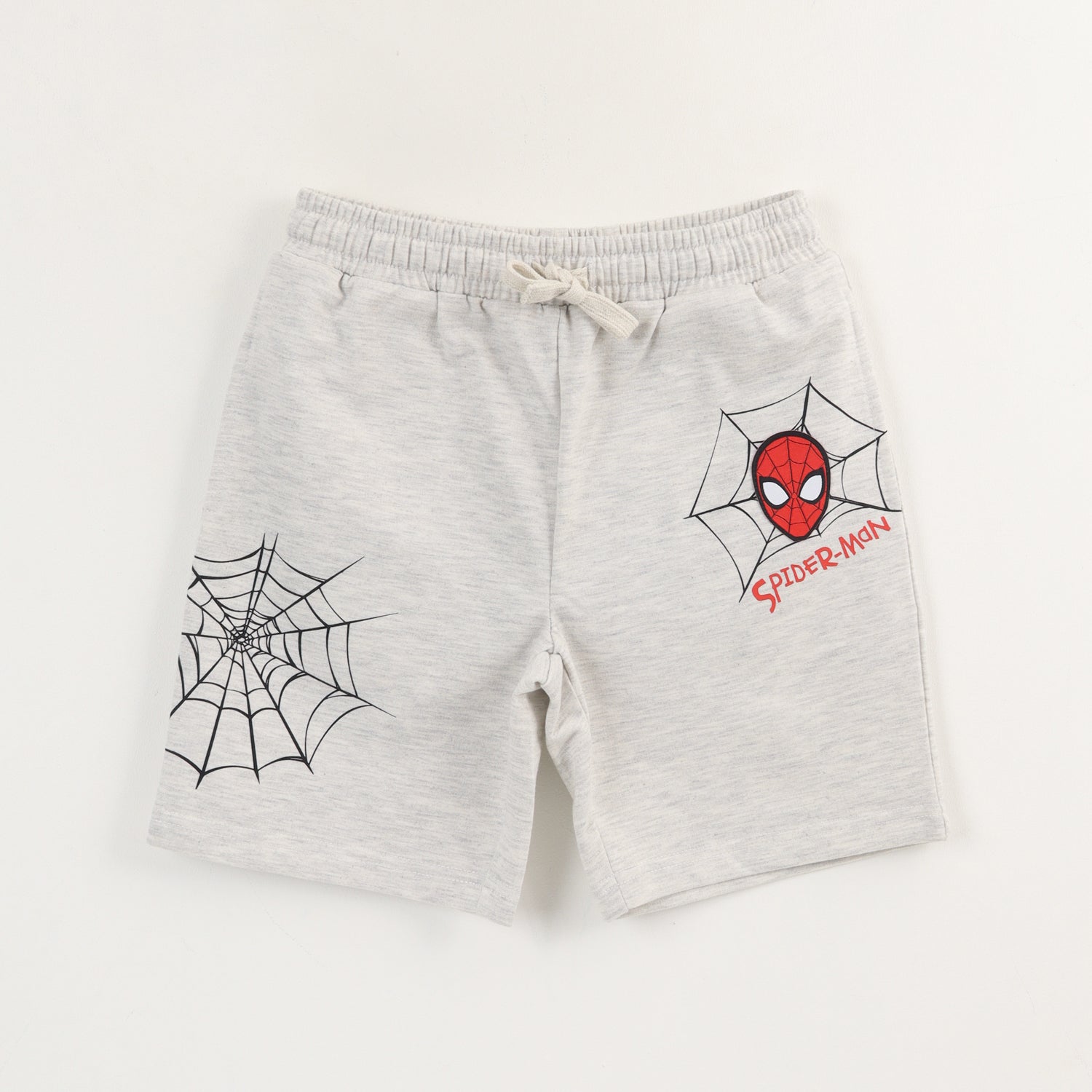 Short Niño Gris Telaraña Spiderman Marvel