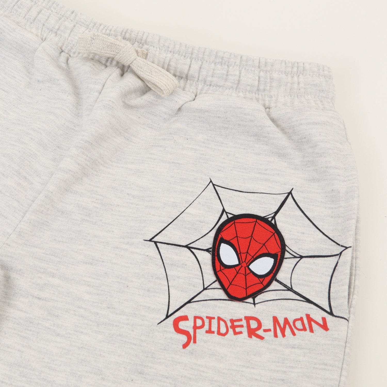 Short Niño Gris Telaraña Spiderman Marvel