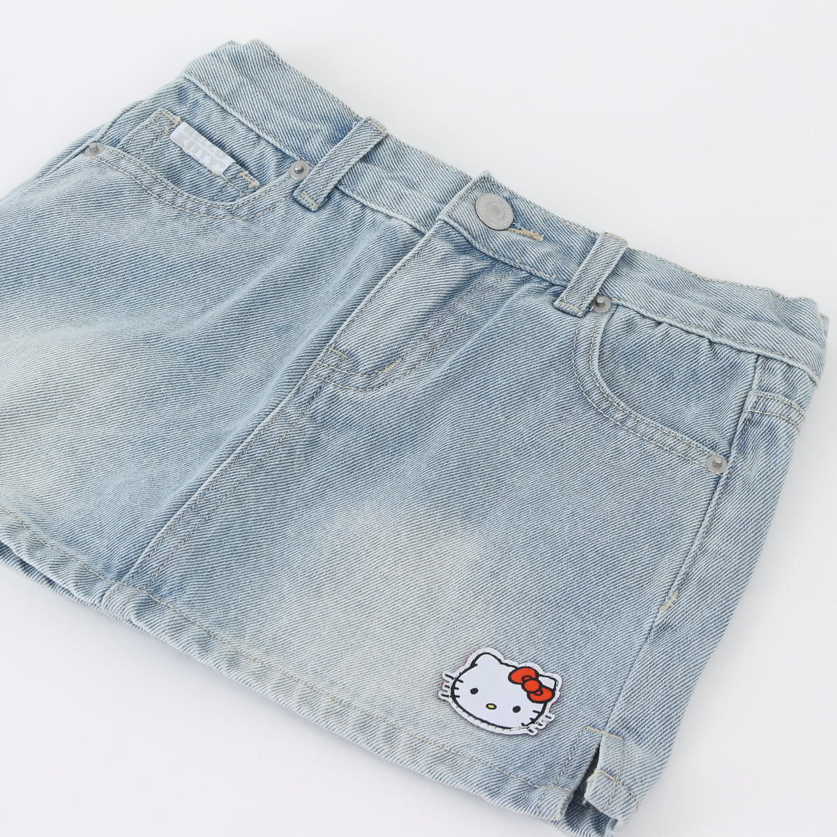 Short Mezclilla Niña Hello Kitty Celeste - Shorts Chile | The Brands Club cl