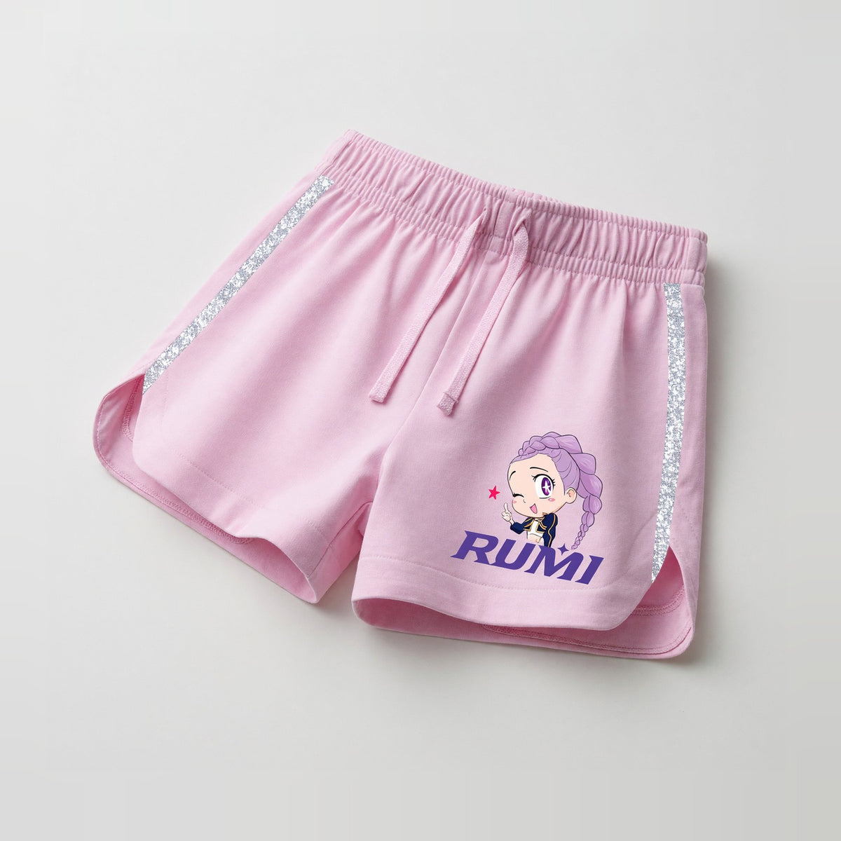 Short Niña Kpop Demon Hunters Rosado - Shorts Chile | The Brands Club cl