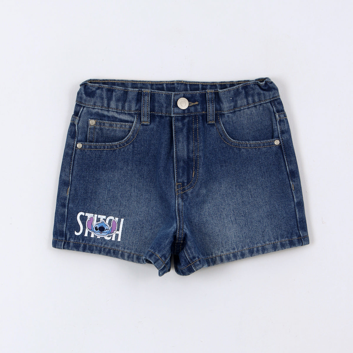 Short Mezclilla Niña Lilo & Stitch Disney Azul - Shorts Chile | The Brands Club cl
