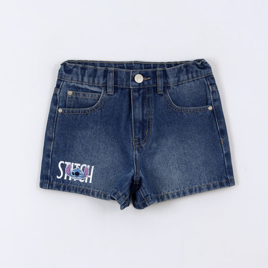 Short Mezclilla Niña Lilo & Stitch Disney Azul - Shorts Chile | The Brands Club cl