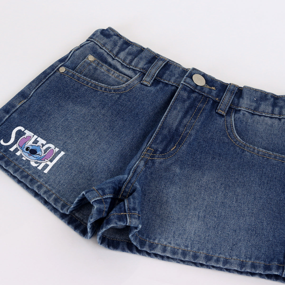 Short Mezclilla Niña Lilo & Stitch Disney Azul - Shorts Chile | The Brands Club cl