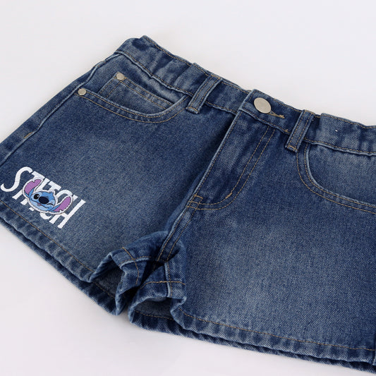 Short Mezclilla Niña Lilo & Stitch Disney Azul - Shorts Chile | The Brands Club cl
