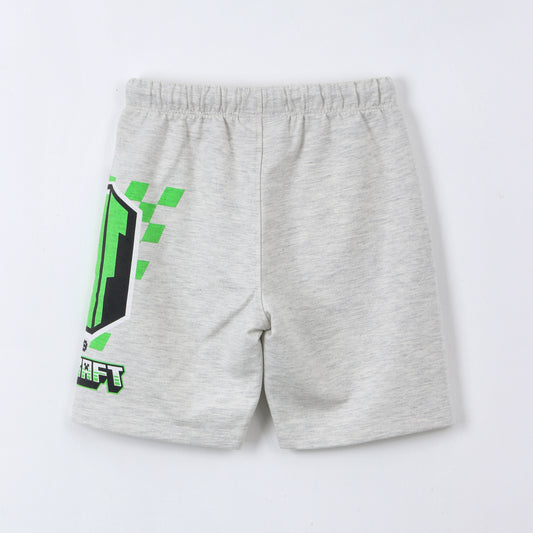 Short Niño Minecraft Creeper Gris - Shorts Chile | The Brands Club cl
