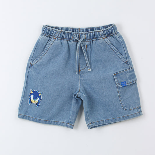 Short Mezclilla Niño Sonic Azul - Shorts Chile | The Brands Club cl