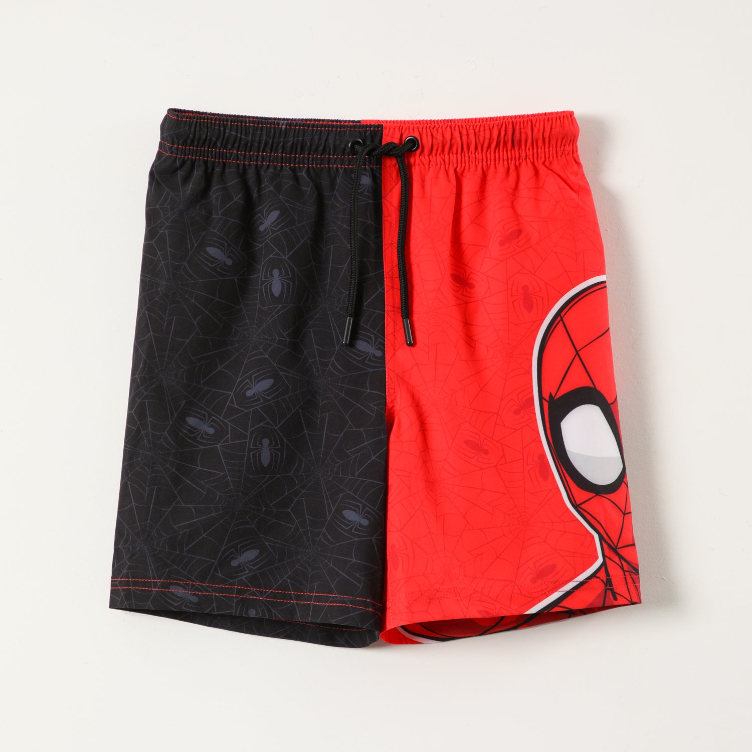 Traje de Baño Niño Bicolor Spiderman Negro Marvel