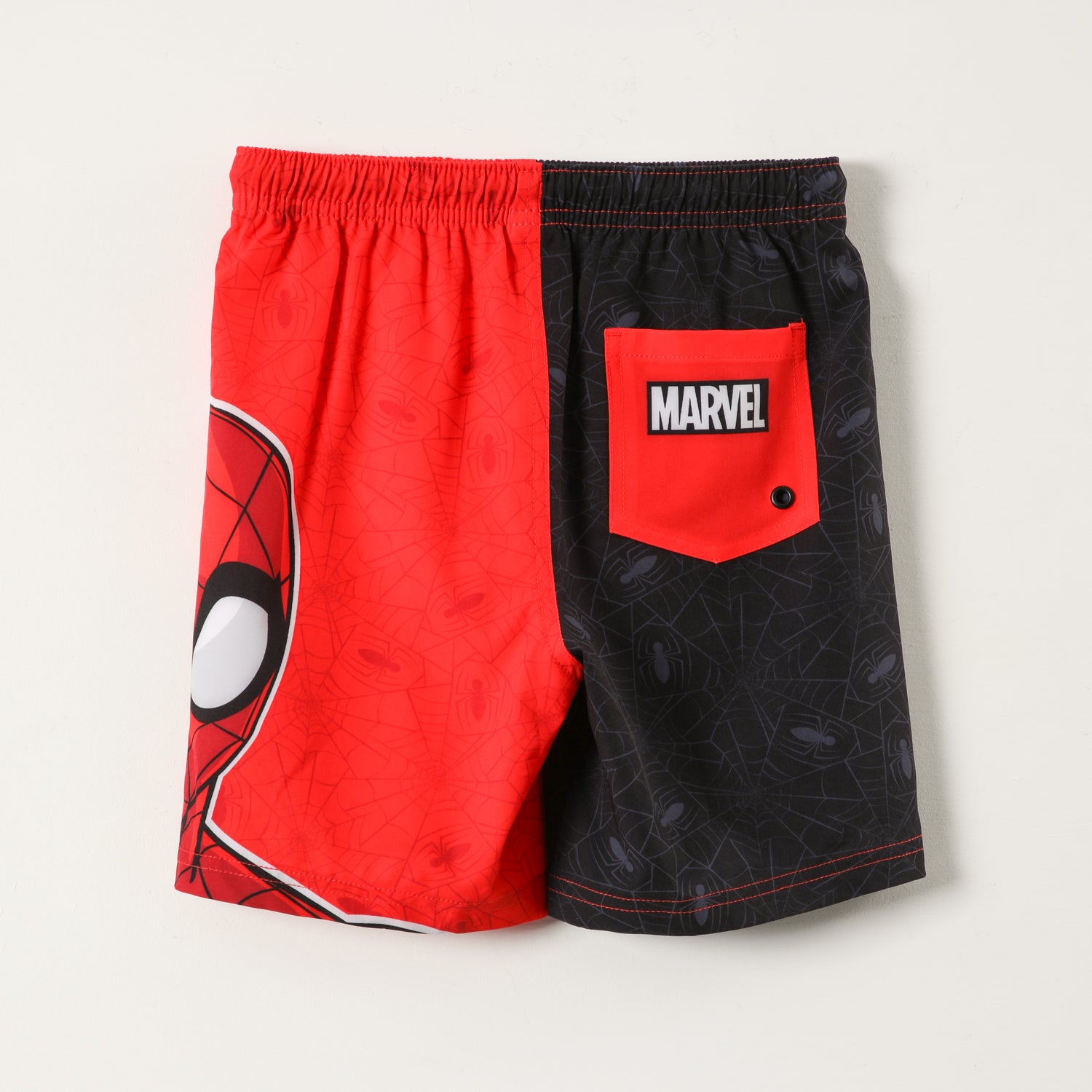 Traje de Baño Niño Bicolor Spiderman Negro Marvel