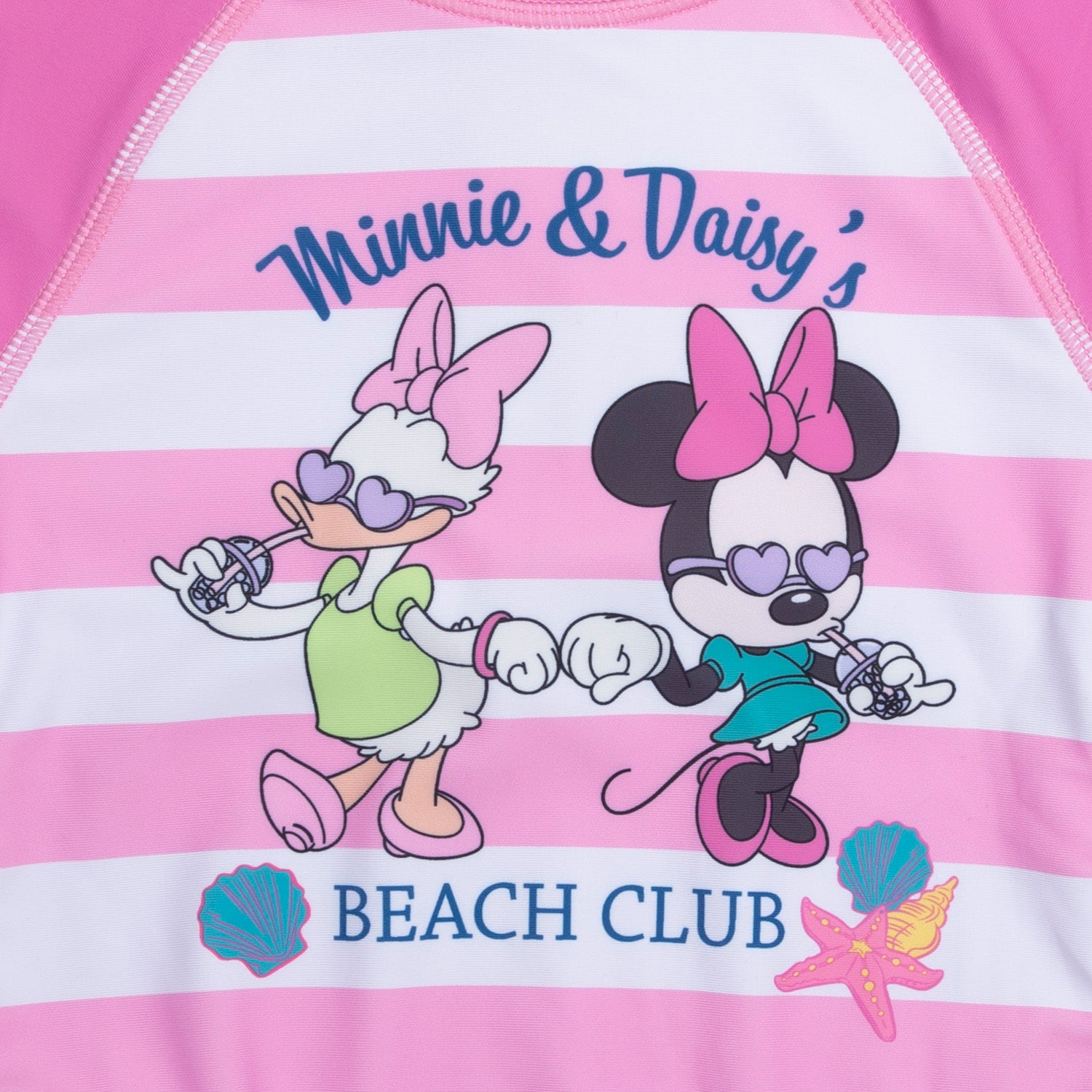 Traje de Baño Niña Daisy y Minnie Rosado Disney