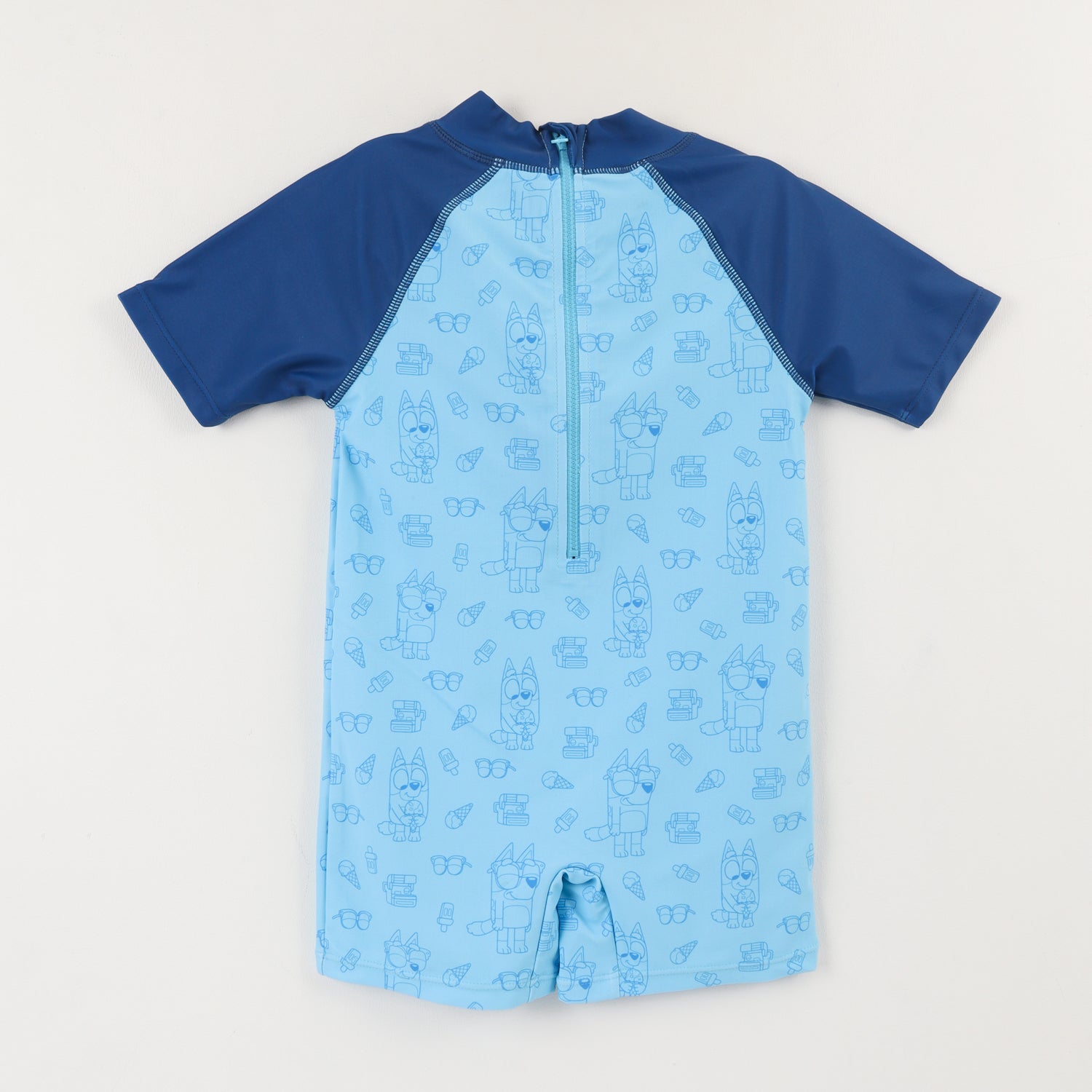Traje de Baño Manga Corta Niño Azul Bluey & Friends Bluey