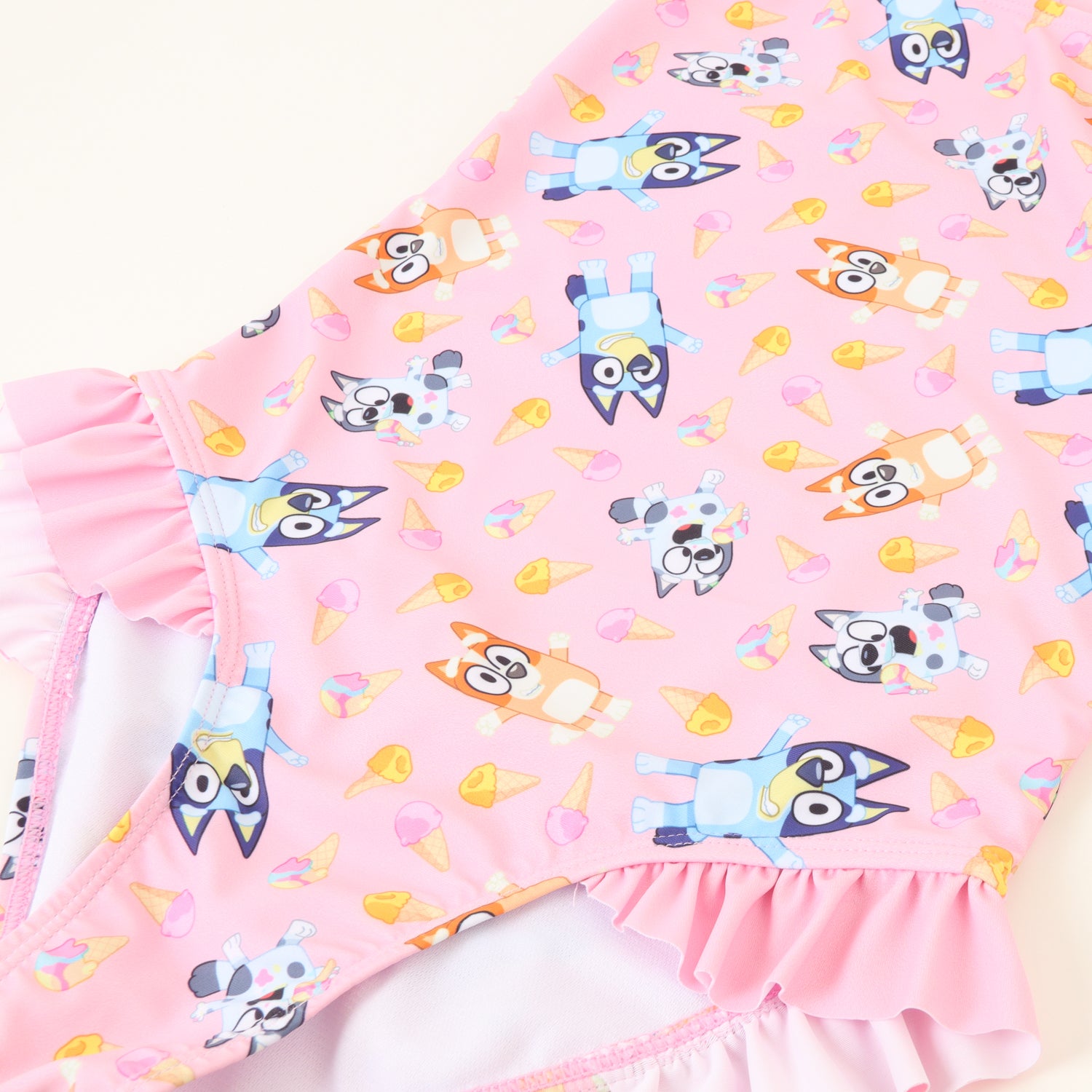 Traje de Baño Tirantes Niña Rosado Bluey & Bingo Bluey