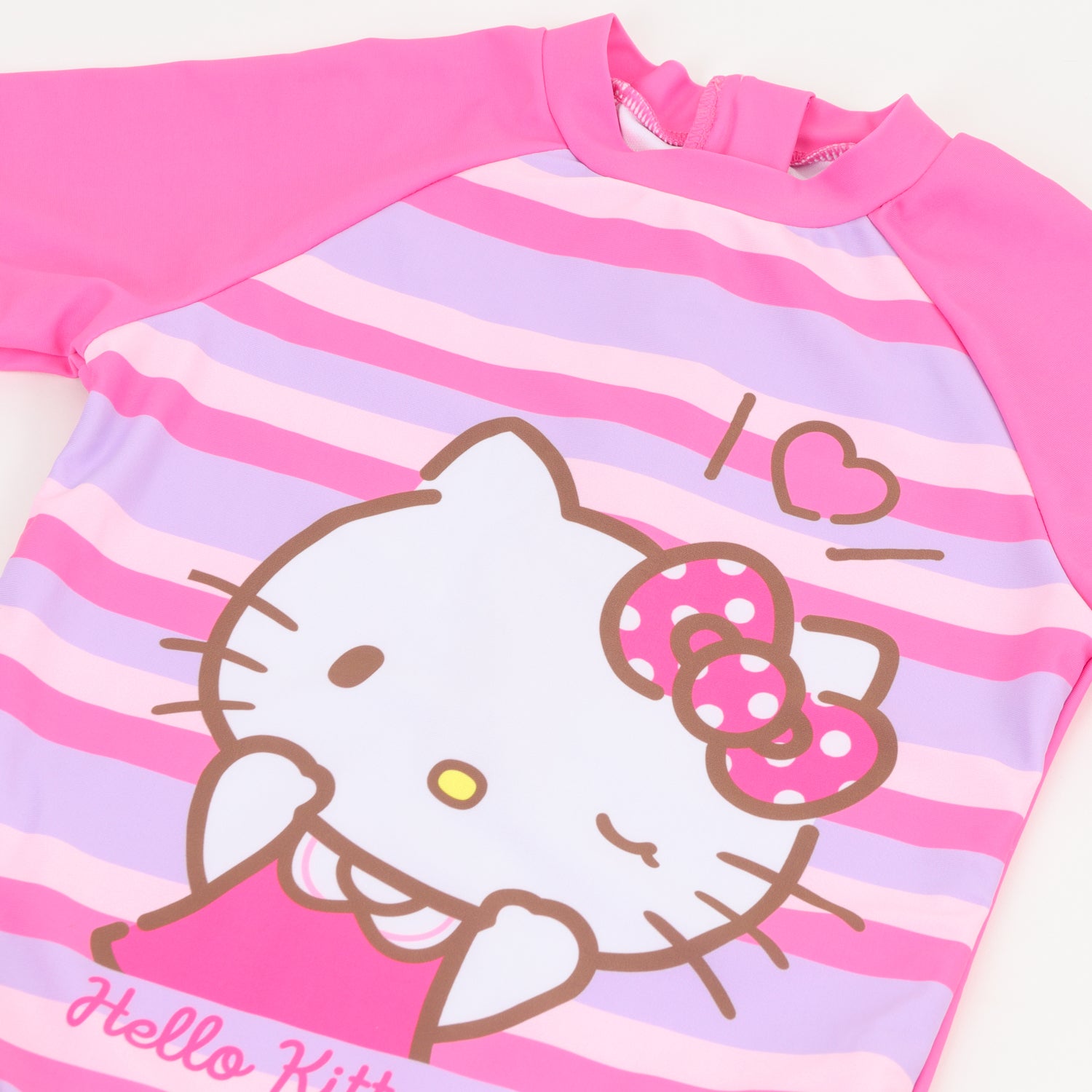 Traje de baño Niña Rosado Rayas Estampado Hello Kitty