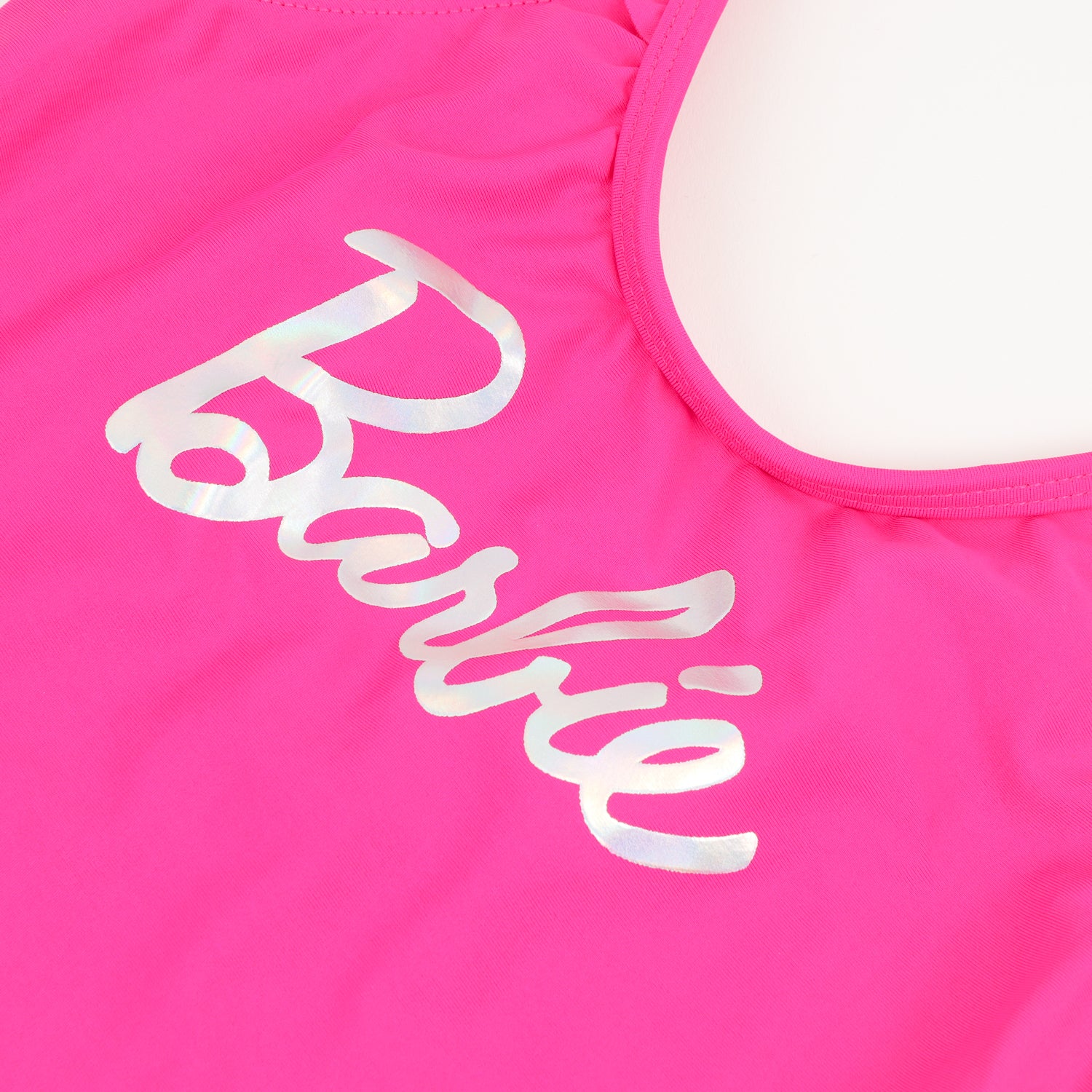 Traje de baño entero Niña Rosa Logo Barbie